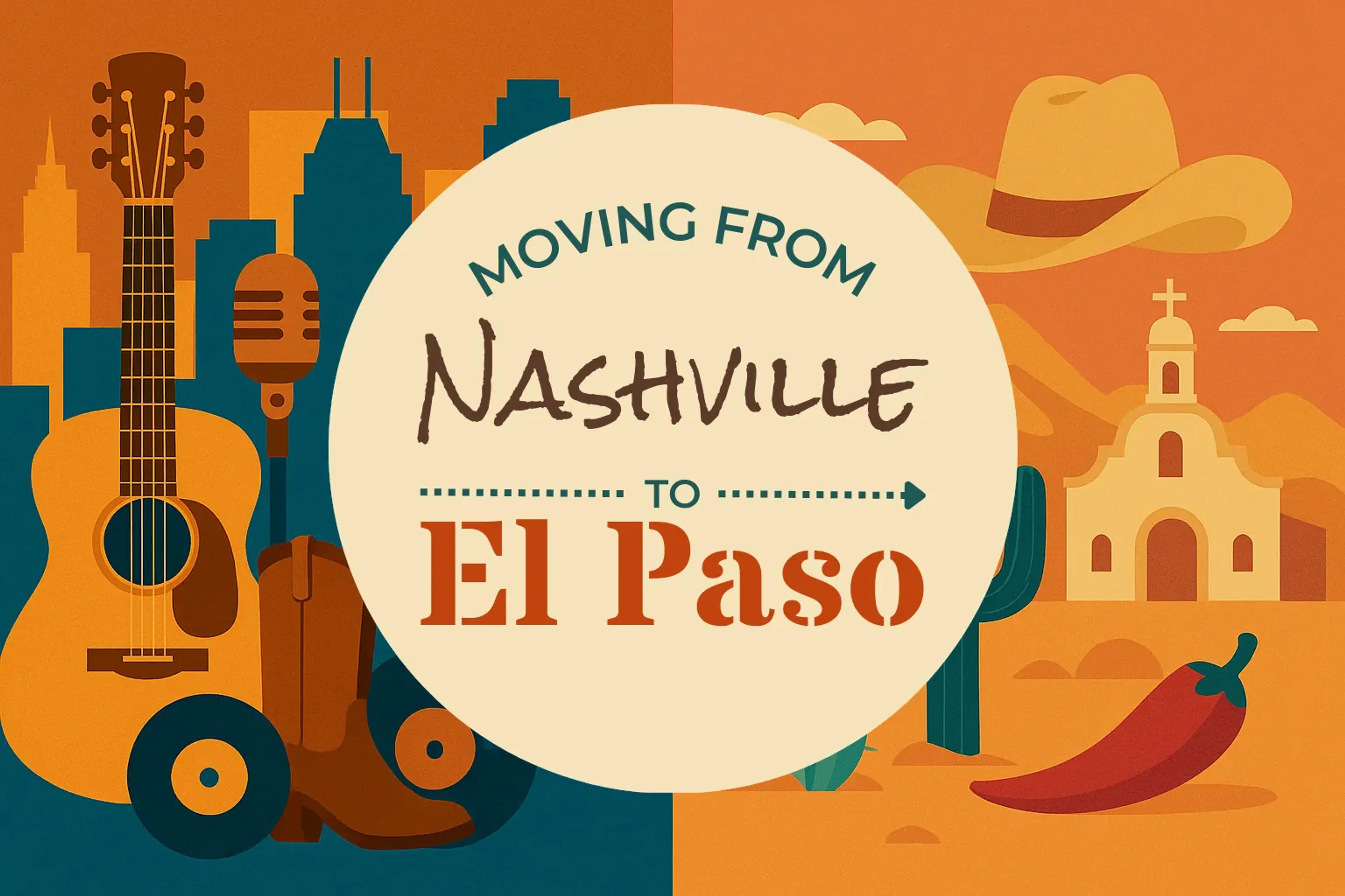 Side-by-side comparison of Nashville to El Paso moving companies