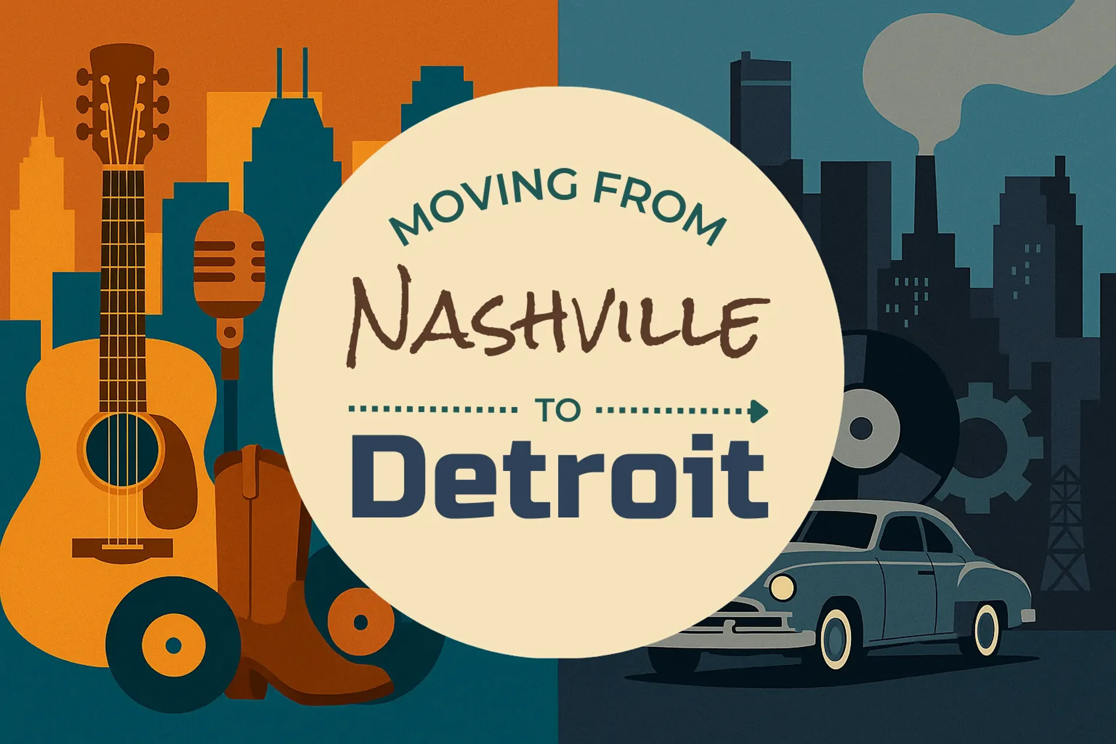 Side-by-side comparison of Nashville to Detroit moving companies