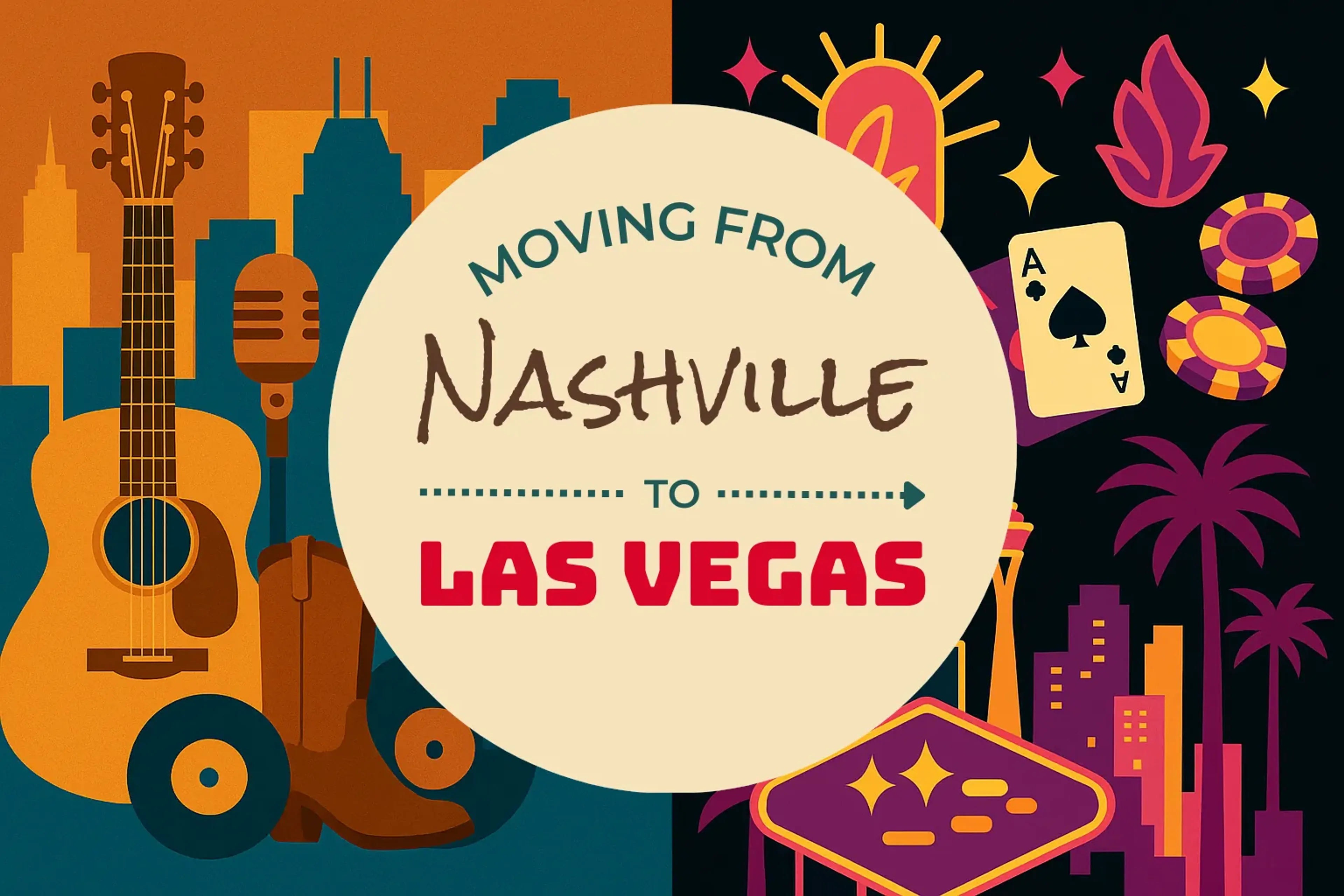 Side-by-side comparison of Nashville to Las Vegas moving companies