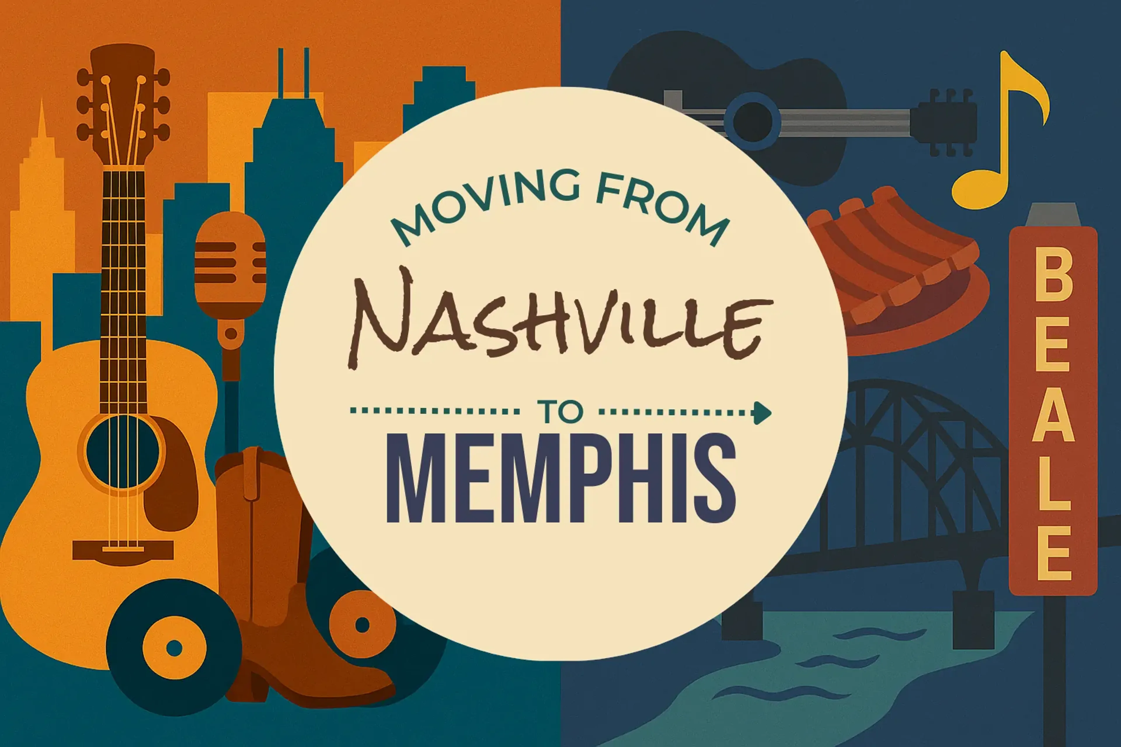Side-by-side comparison of Nashville to Memphis moving companies
