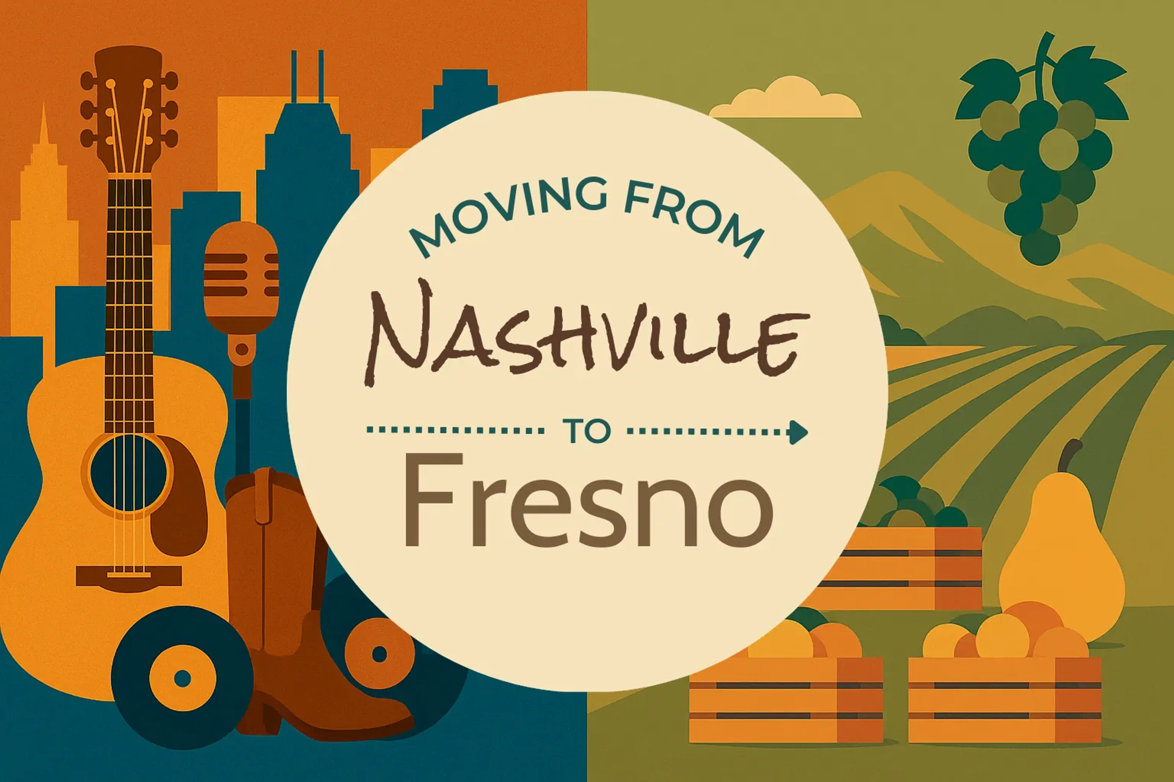 Side-by-side comparison of Nashville to Fresno moving companies