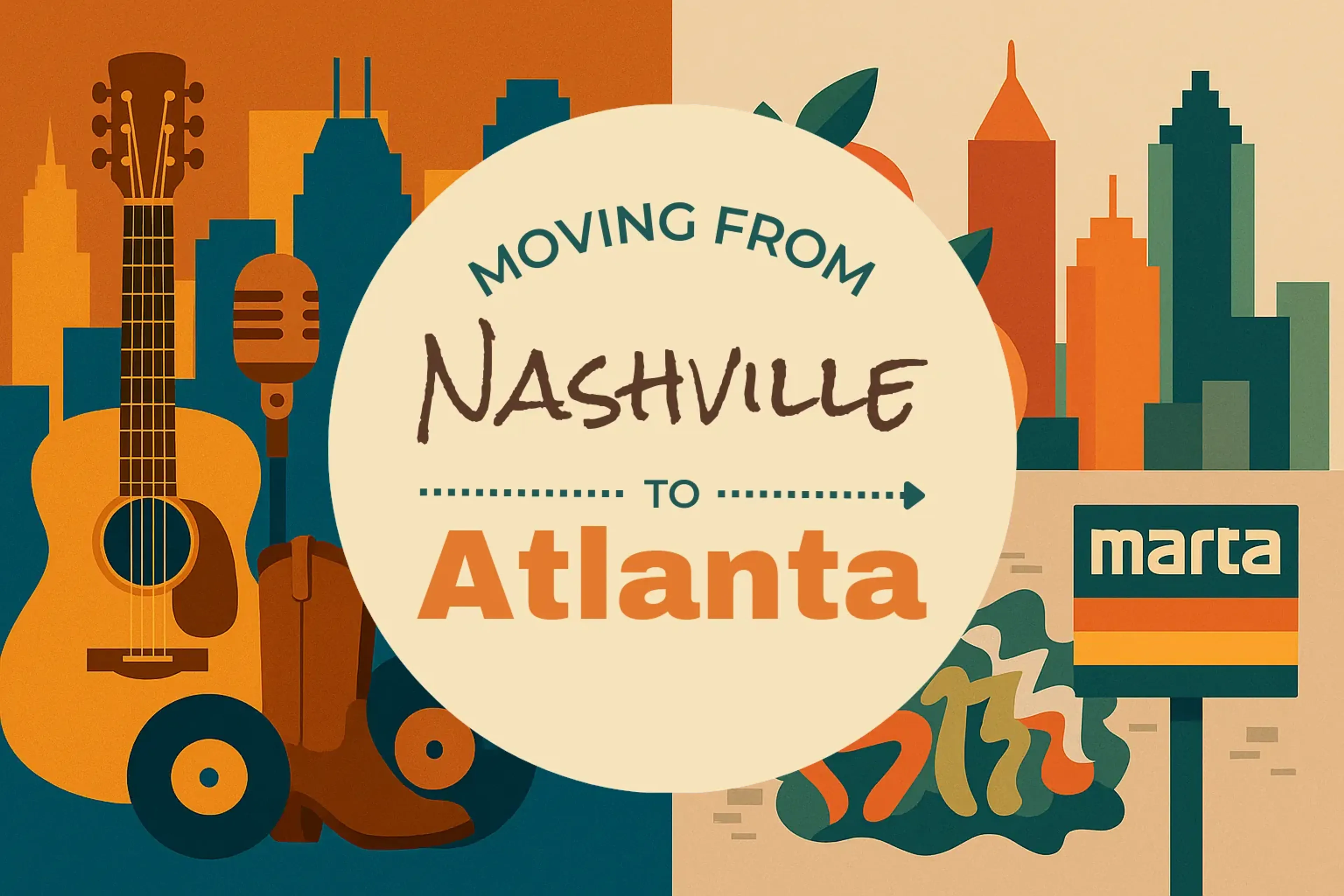 Side-by-side comparison of Nashville to Atlanta moving companies