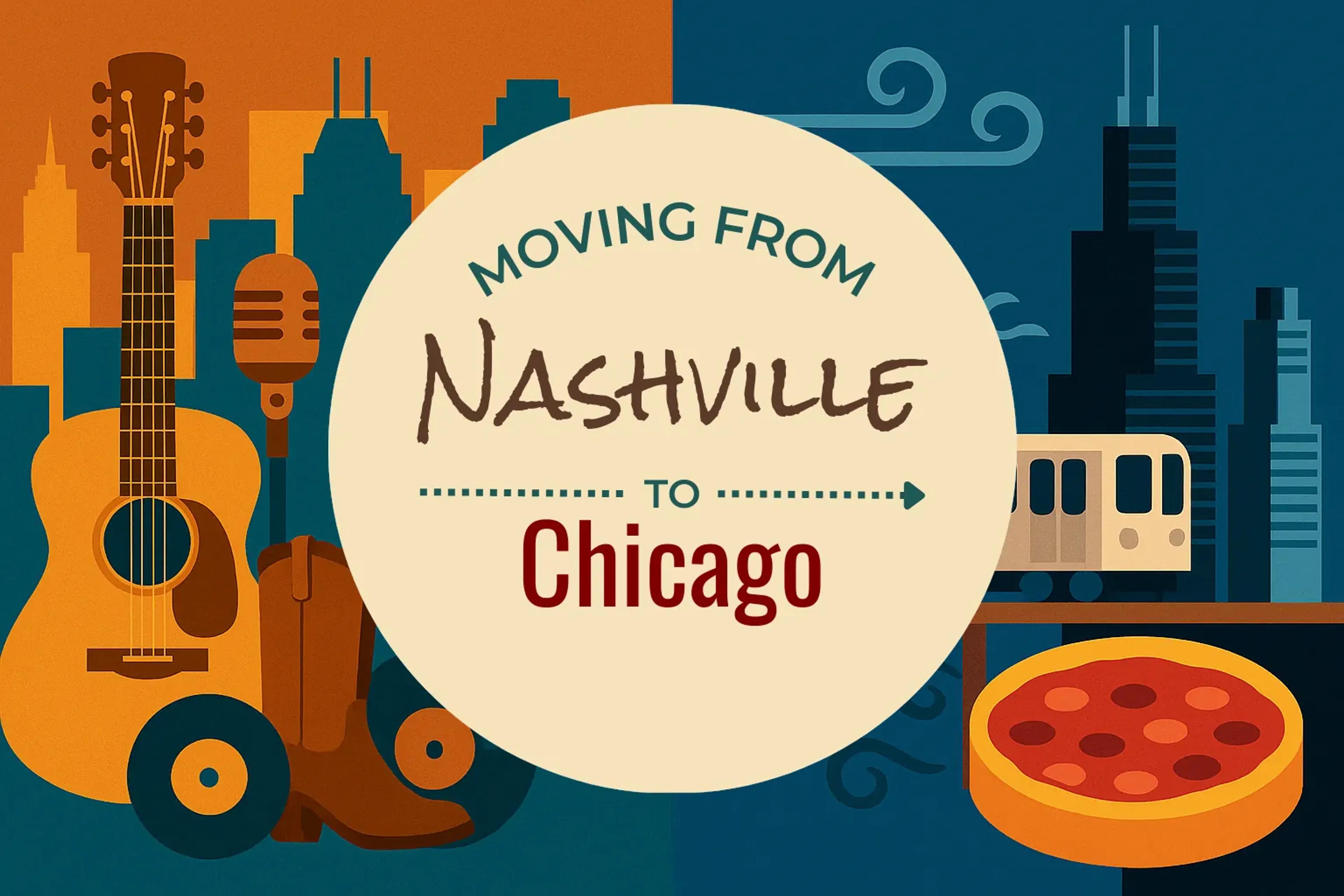 Side-by-side comparison of Nashville to Chicago moving companies