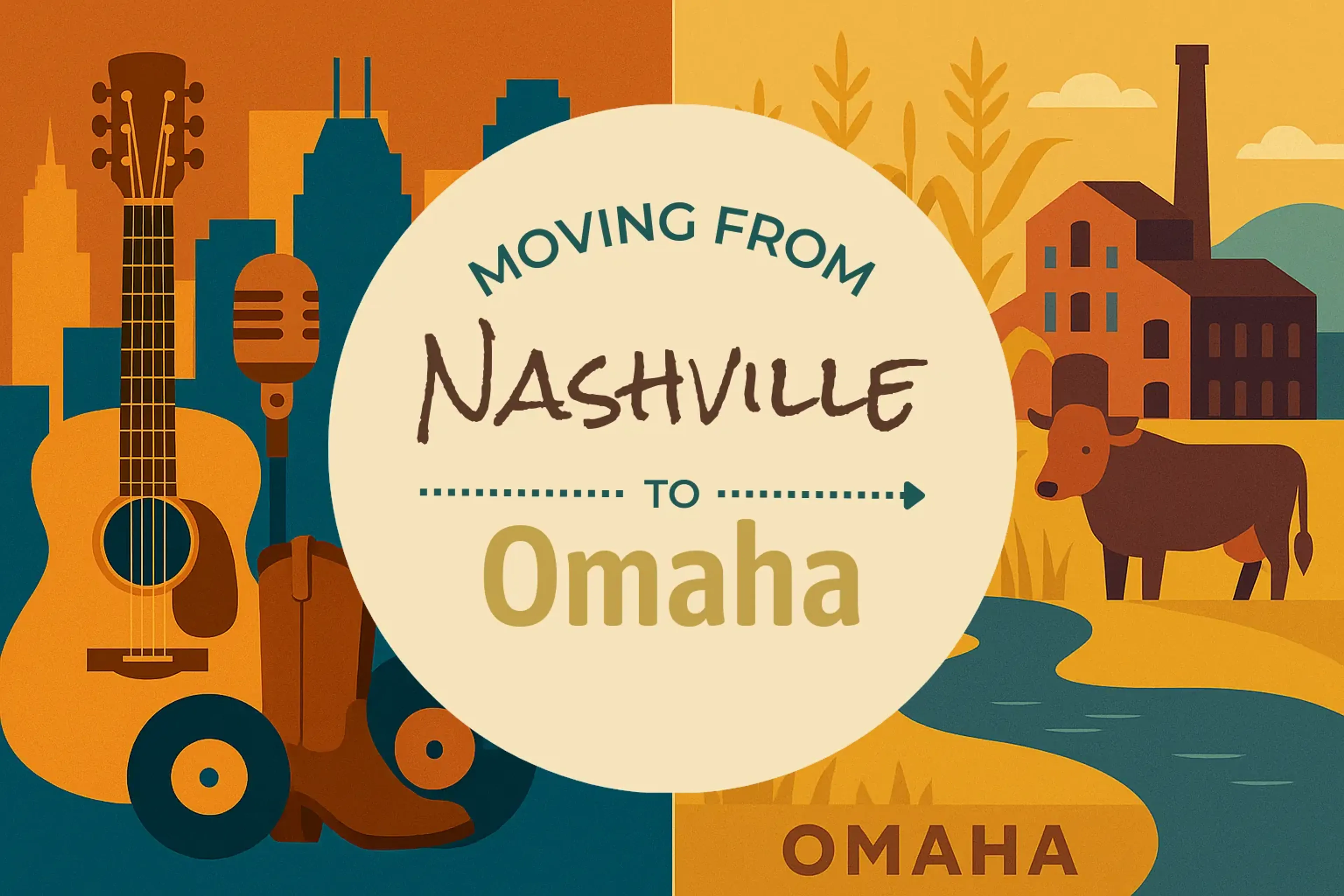 Side-by-side comparison of Nashville to Omaha moving companies