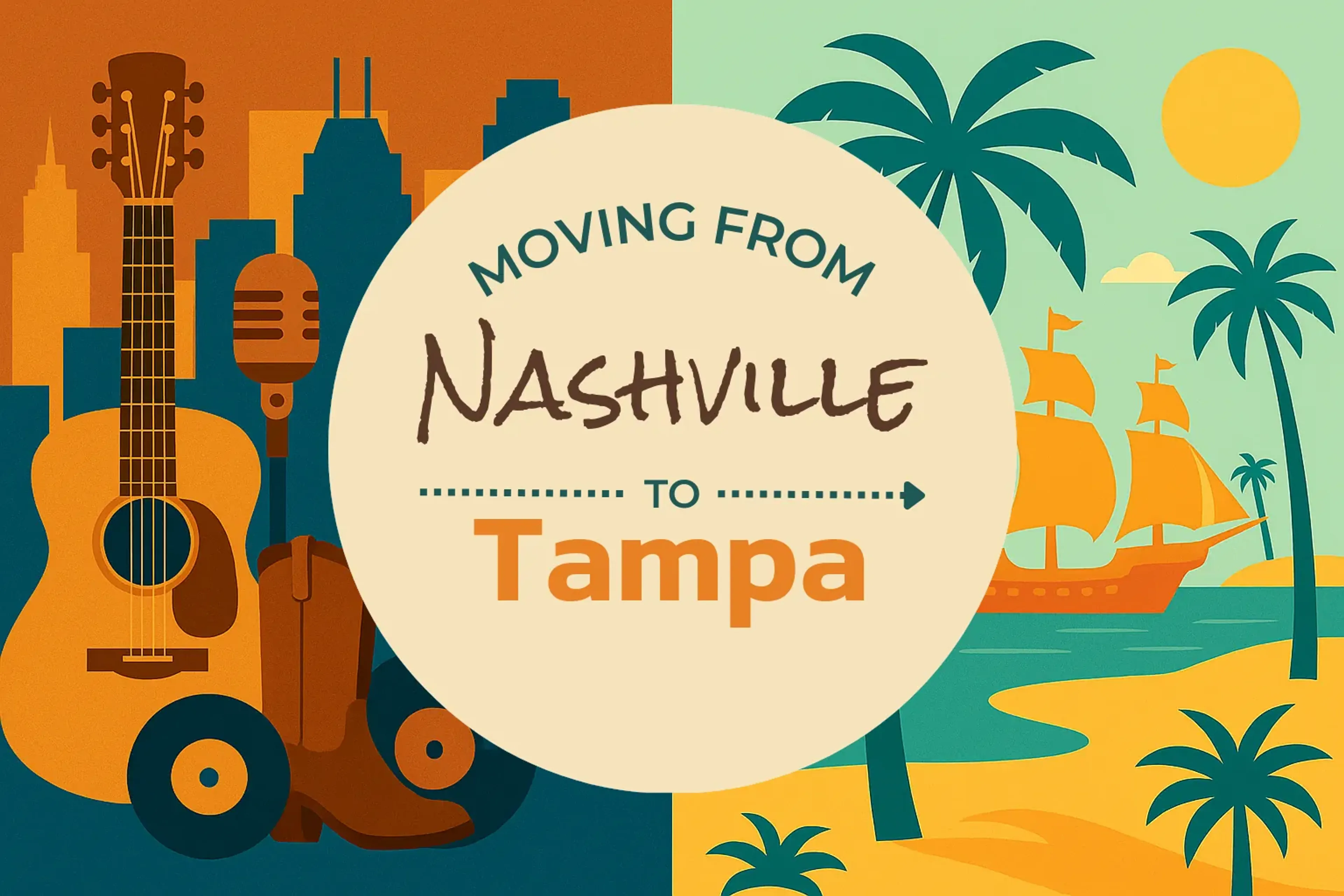 Side-by-side comparison of Nashville to Tampa moving companies