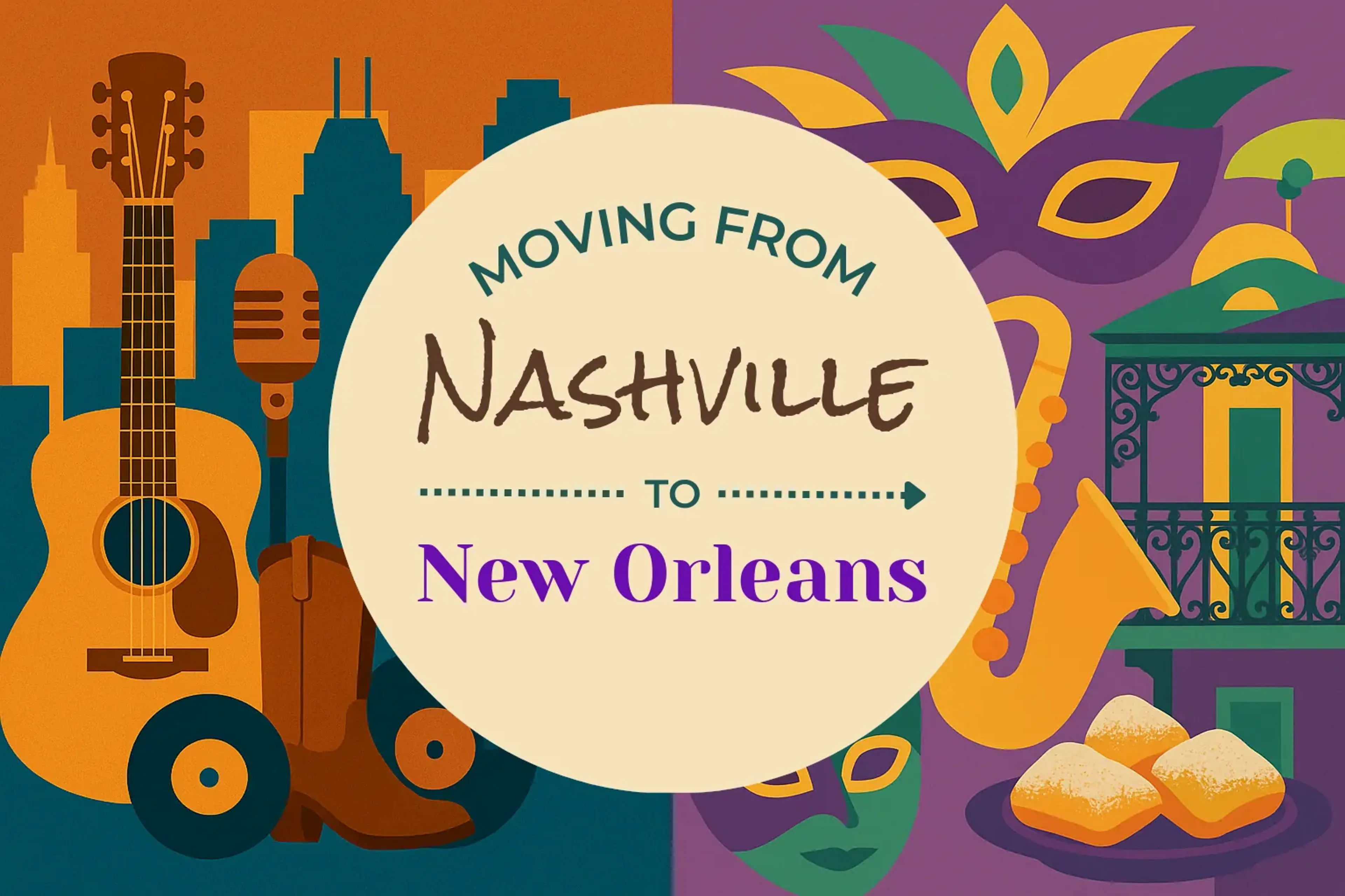 Side-by-side comparison of Nashville to New Orleans moving companies
