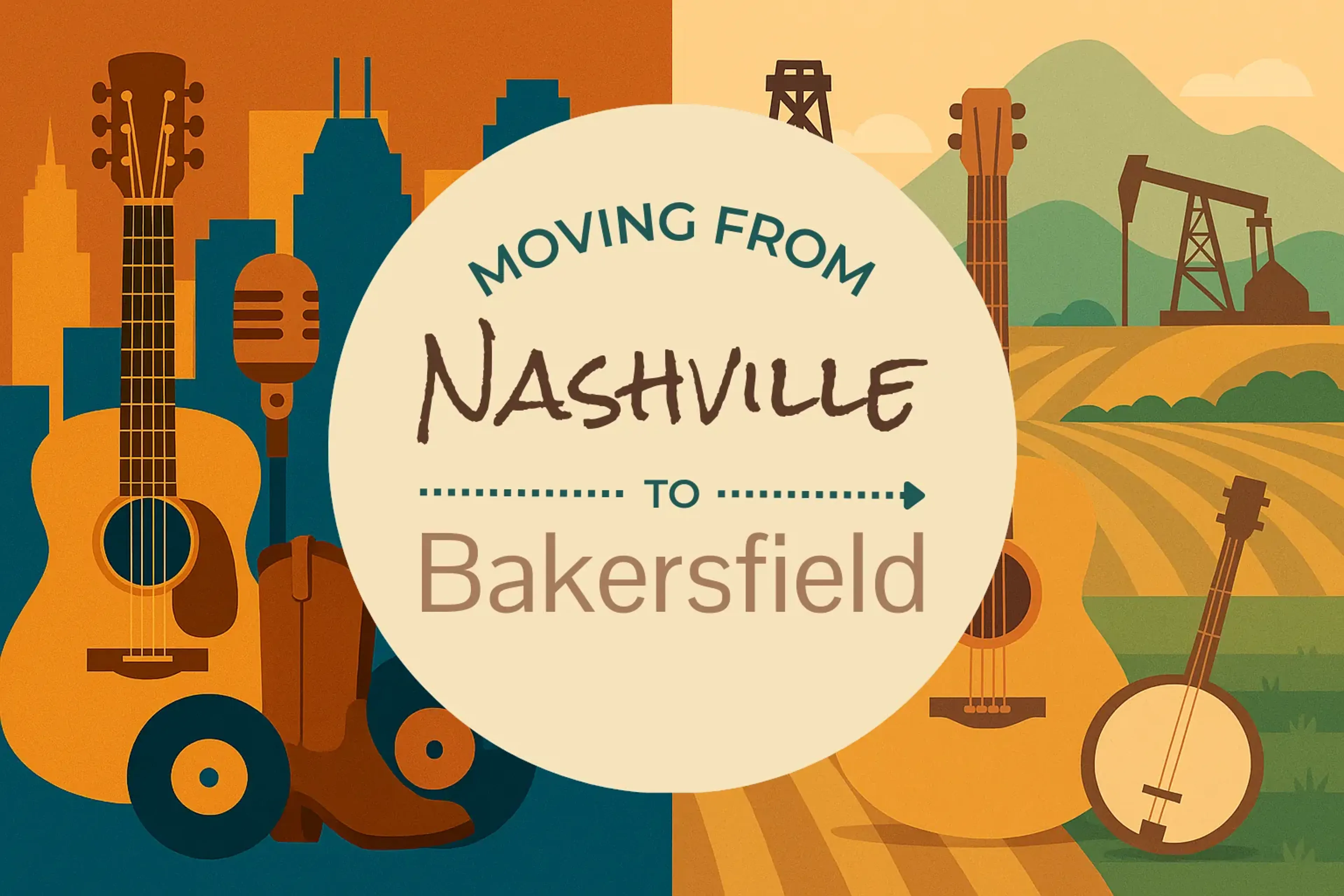 Side-by-side comparison of Nashville to Bakersfield moving companies