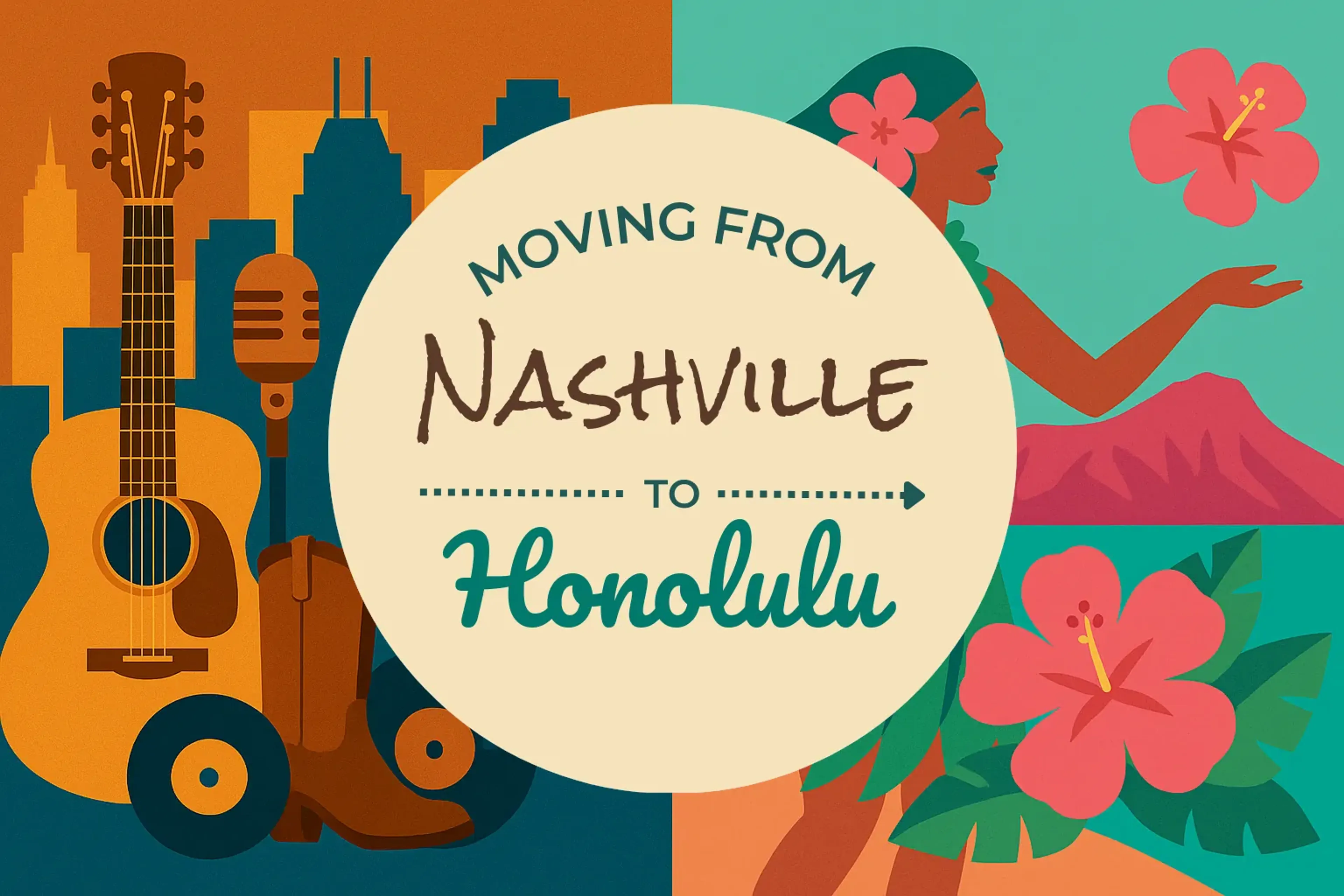 Side-by-side comparison of Nashville to Honolulu moving companies