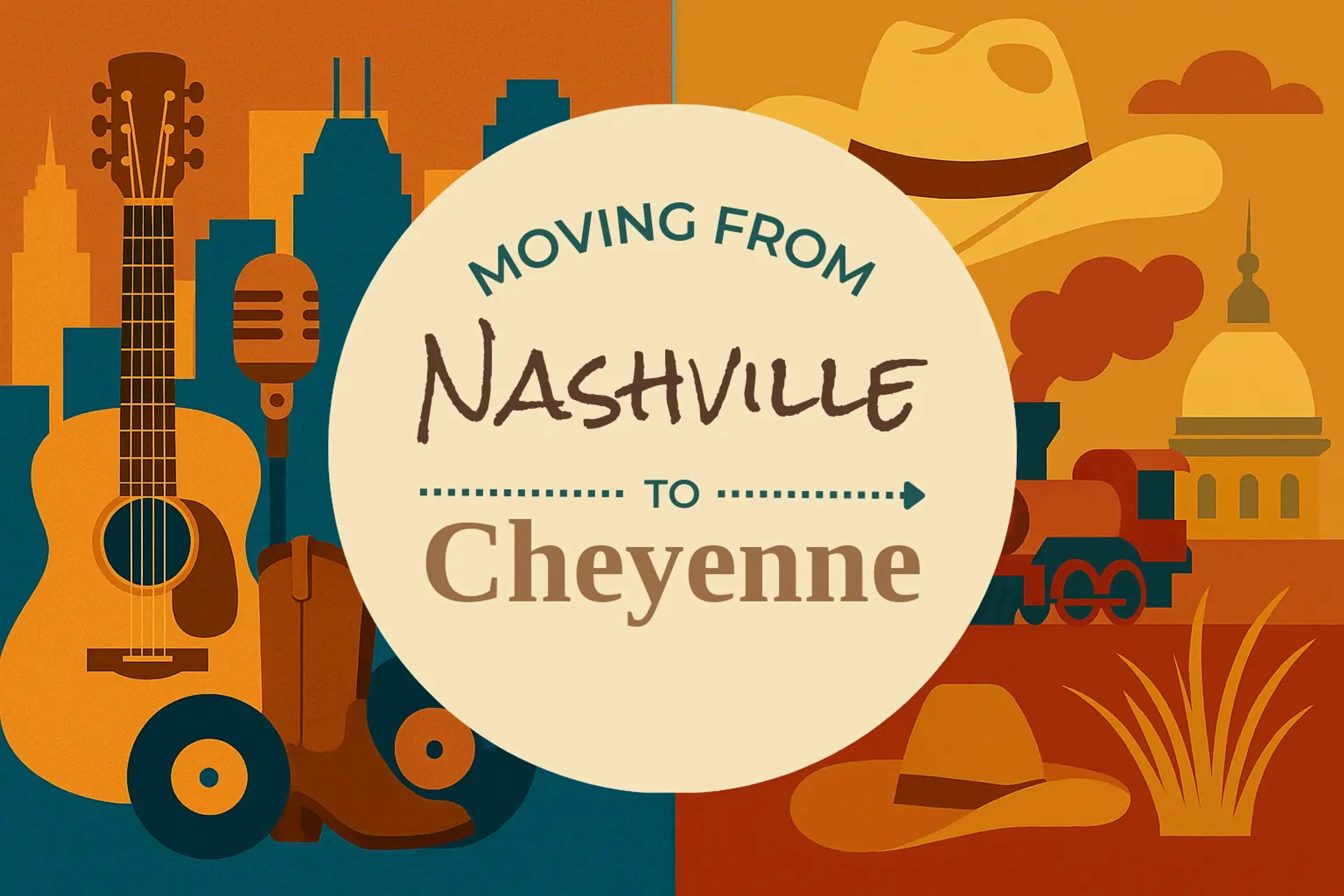 Side-by-side comparison of Nashville to Cheyenne moving companies