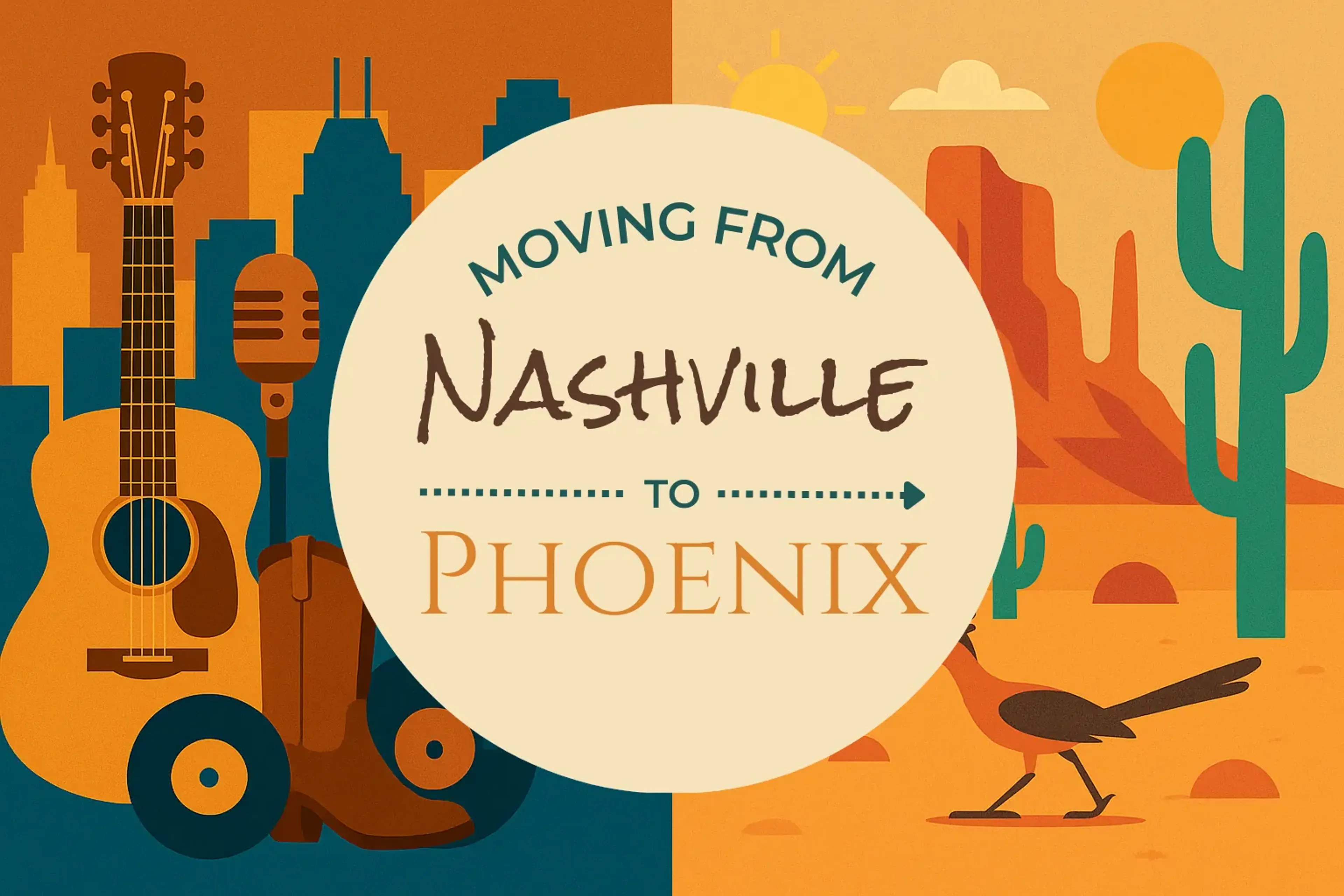 Side-by-side comparison of Nashville to Phoenix moving companies