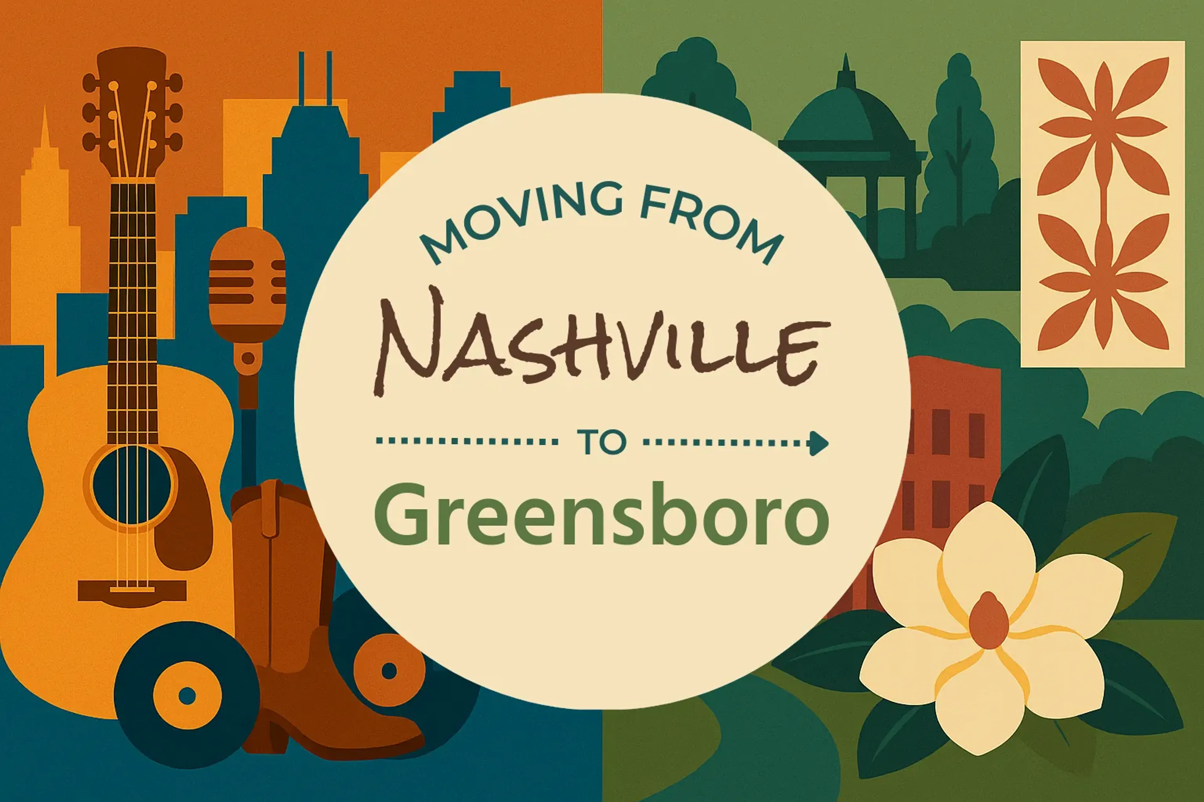 Side-by-side comparison of Nashville to Greensboro moving companies