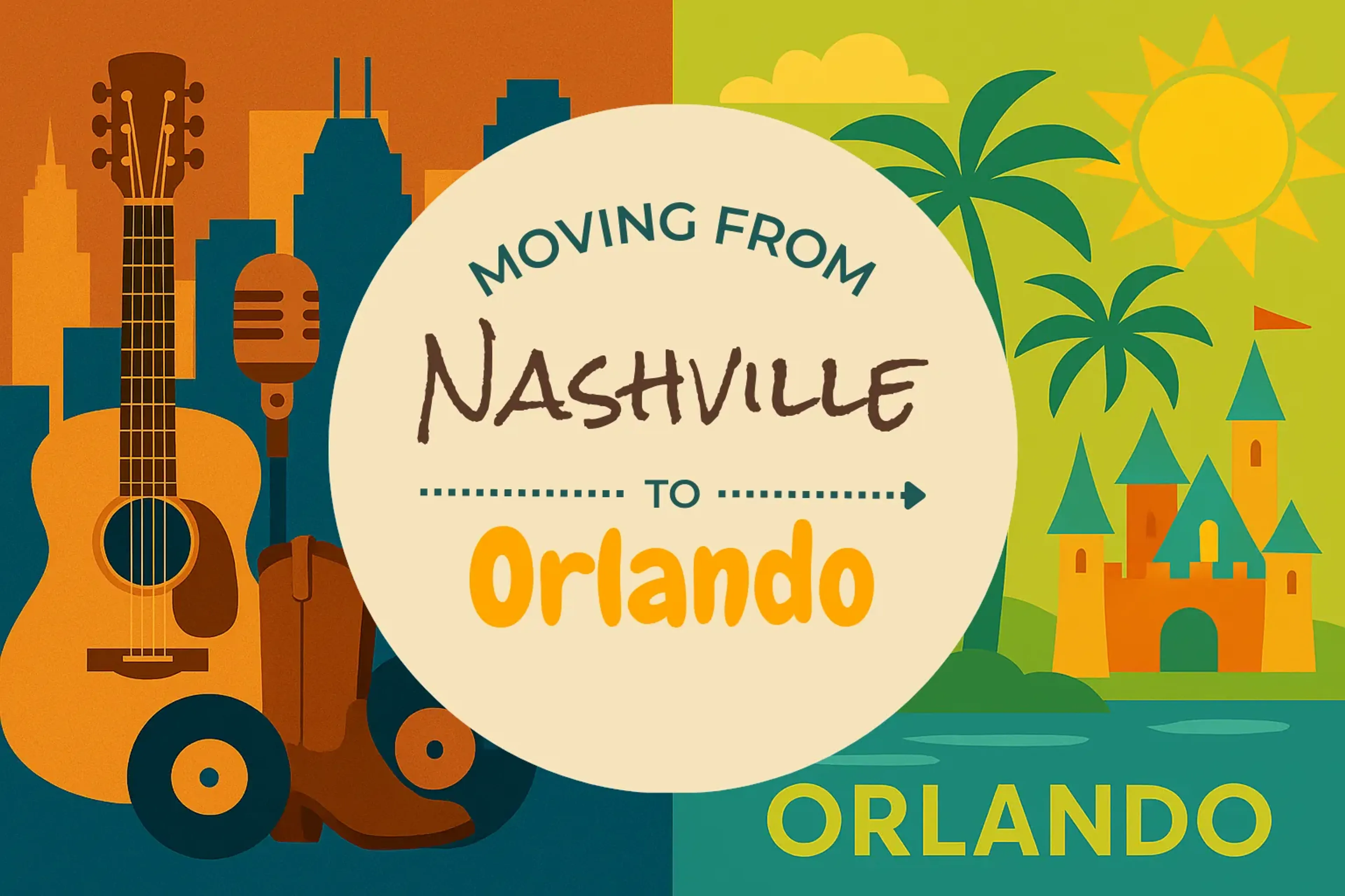 Side-by-side comparison of Nashville to Orlando moving companies