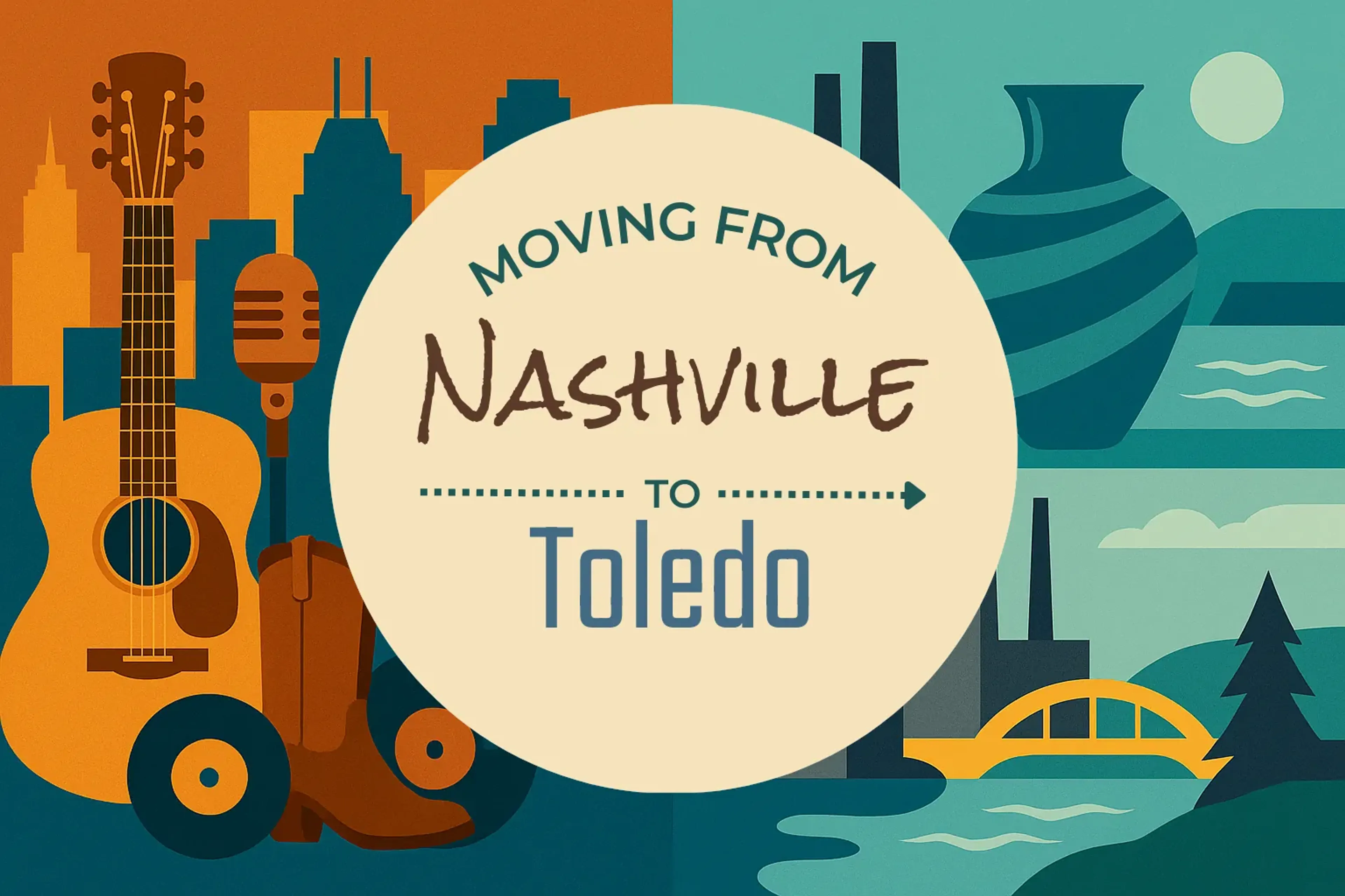 Side-by-side comparison of Nashville to Toledo moving companies