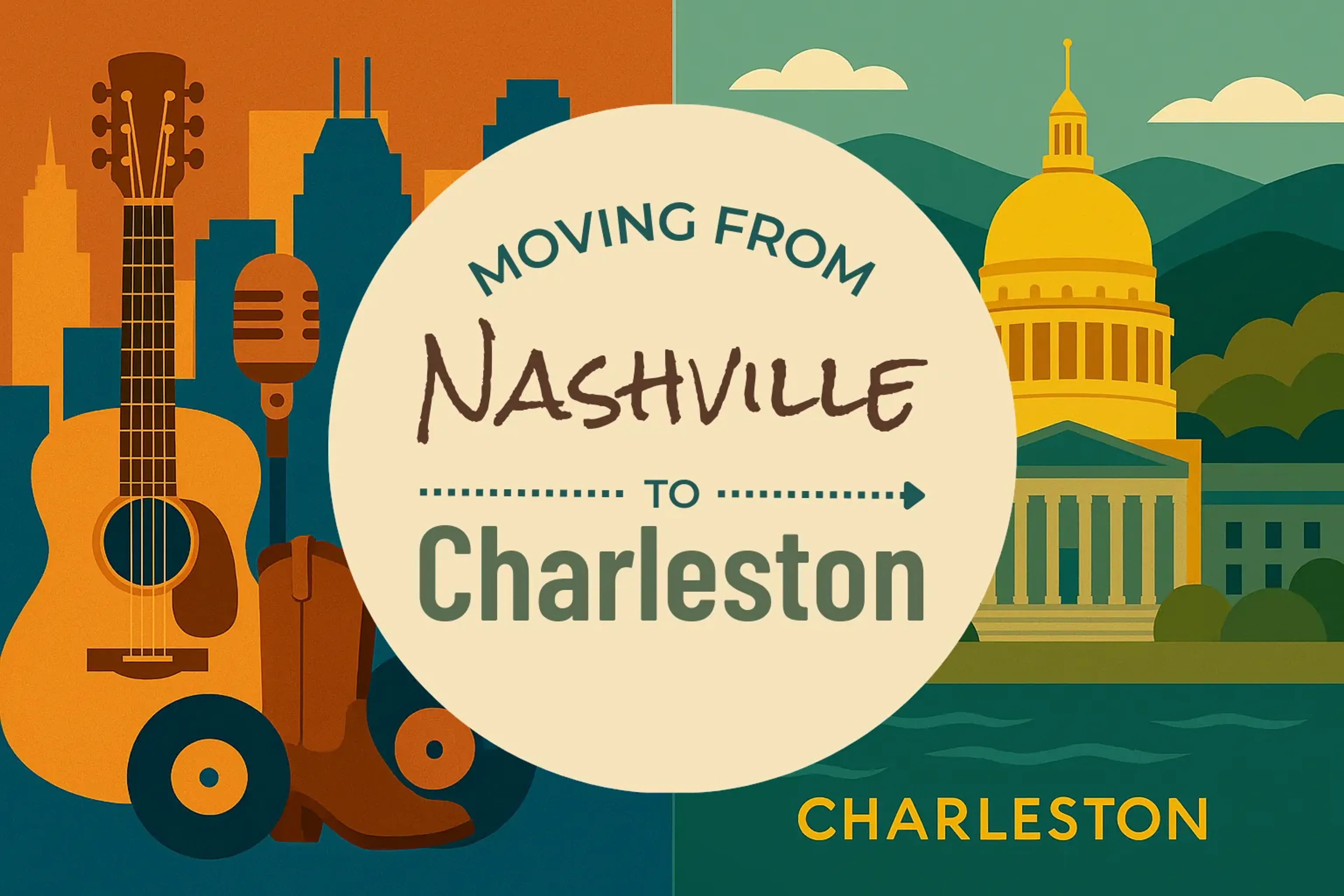 Side-by-side comparison of Nashville to Charleston moving companies