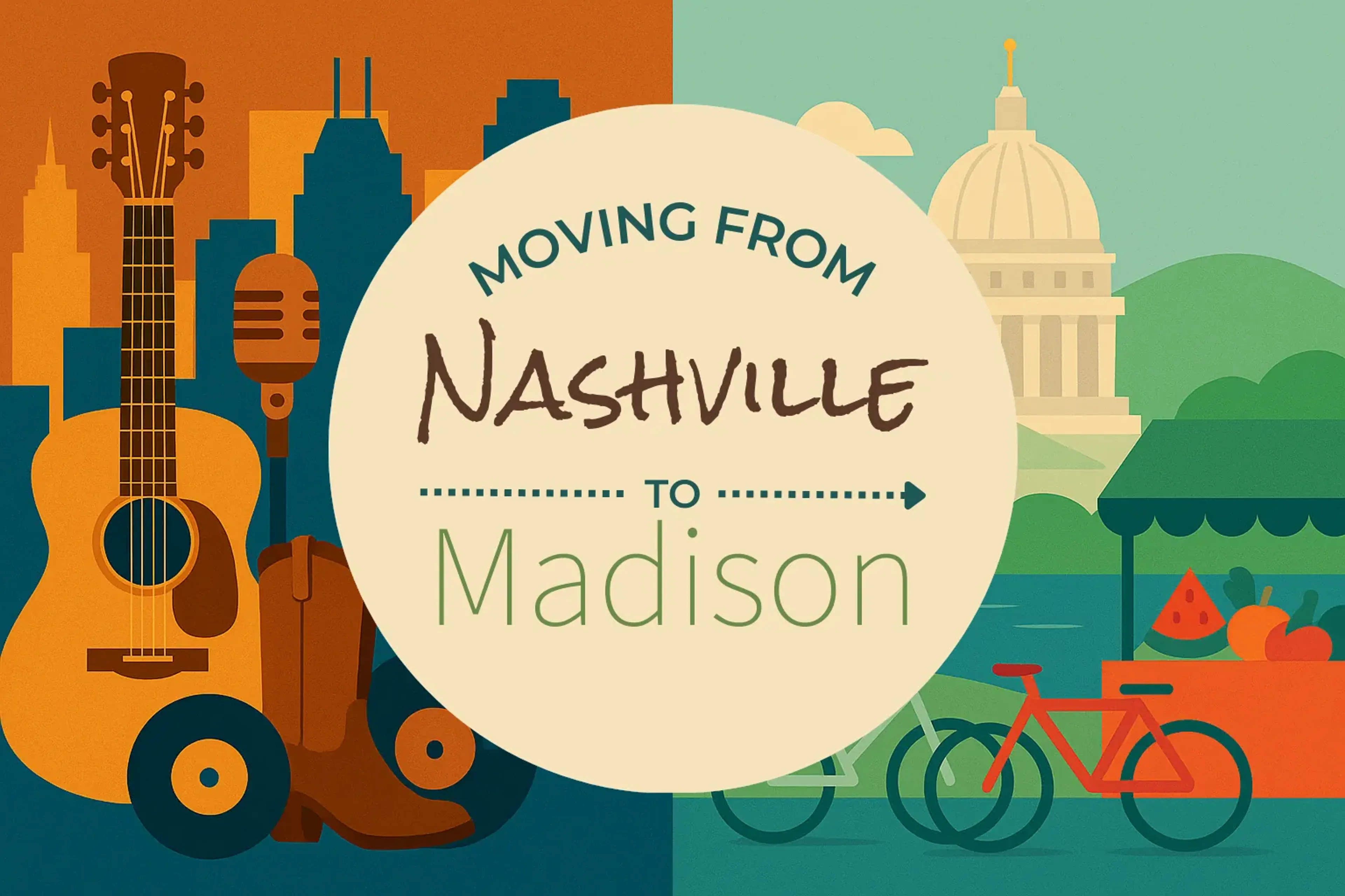 Side-by-side comparison of Nashville to Madison moving companies