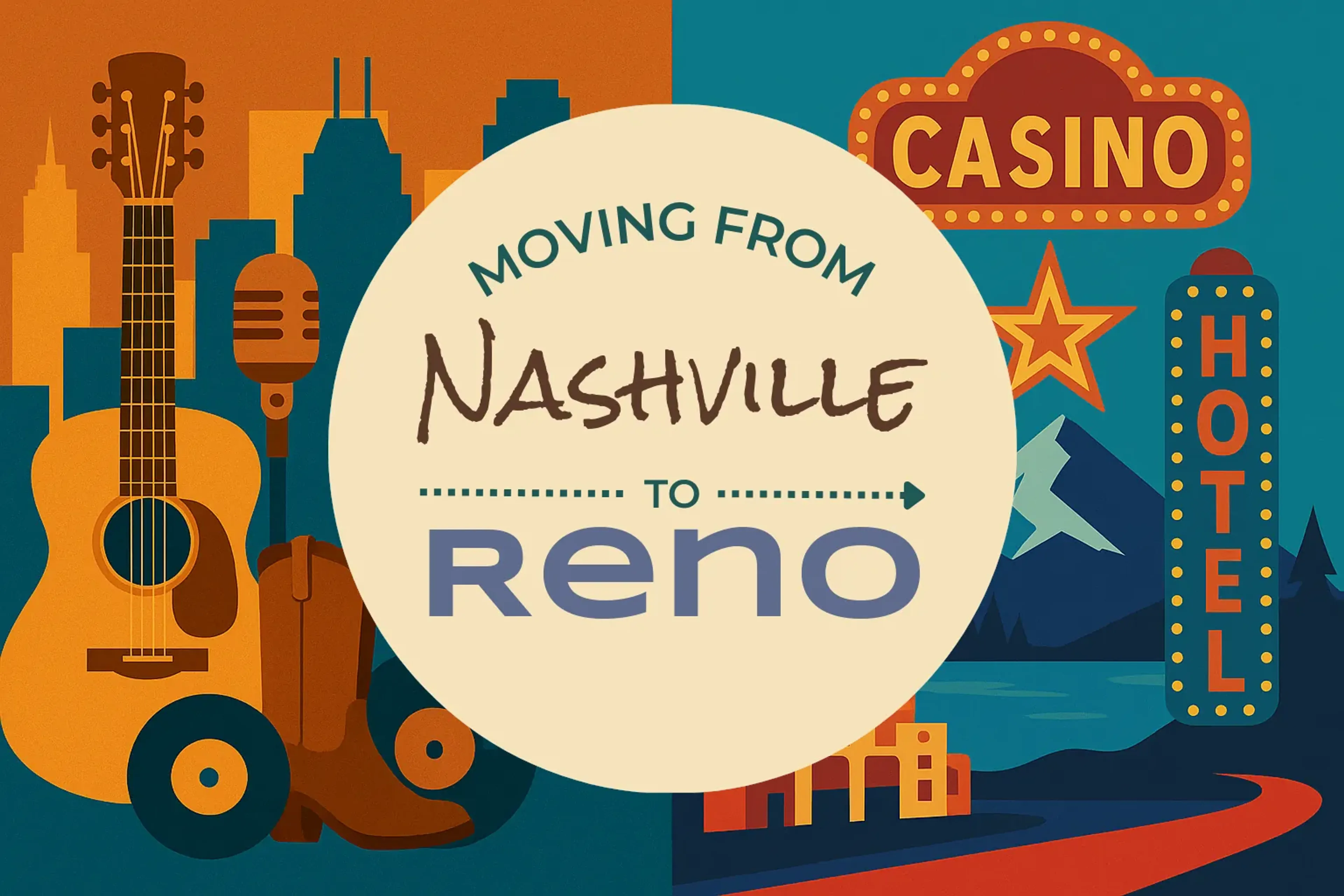 Side-by-side comparison of Nashville to Reno moving companies