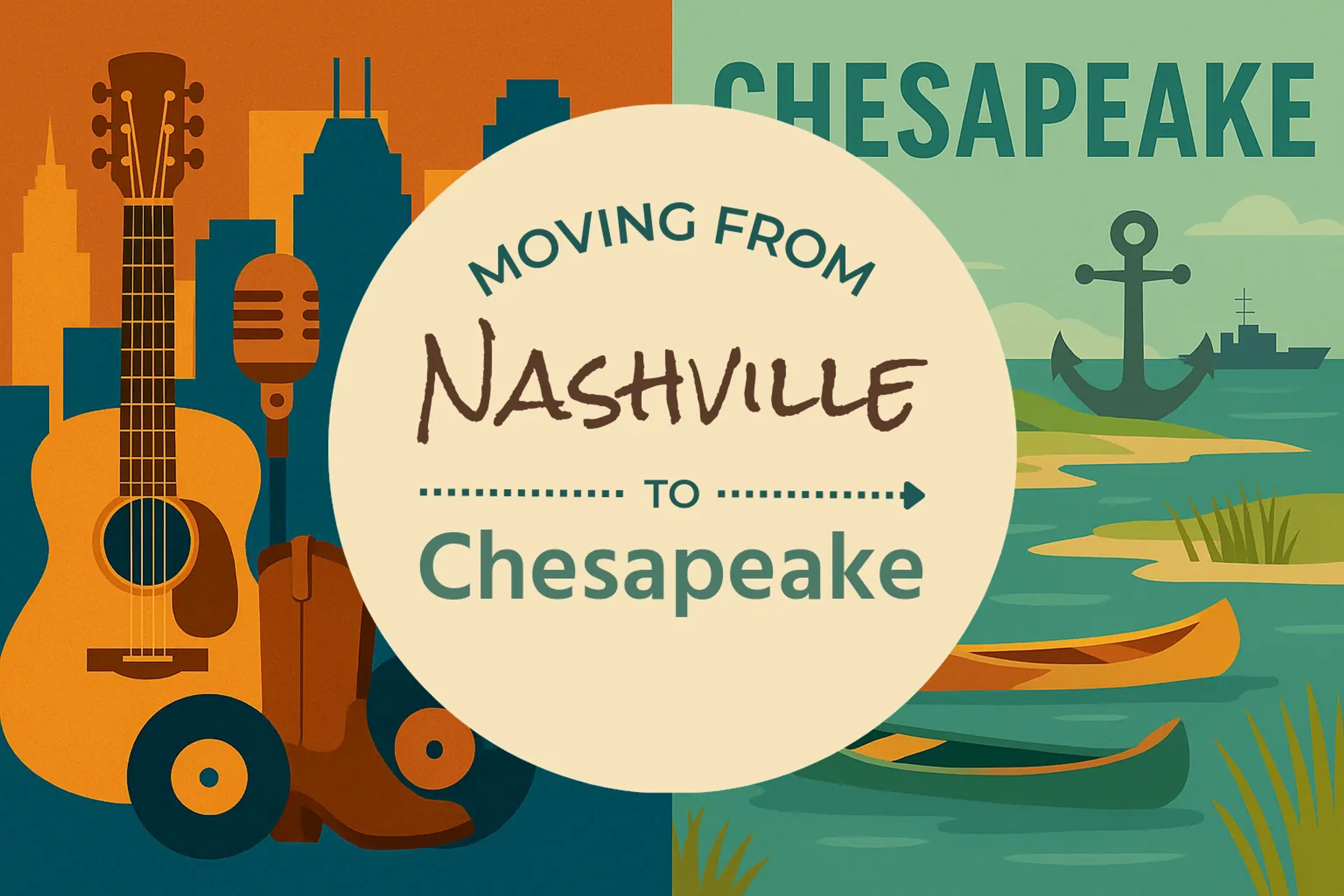 Side-by-side comparison of Nashville to Chesapeake moving companies