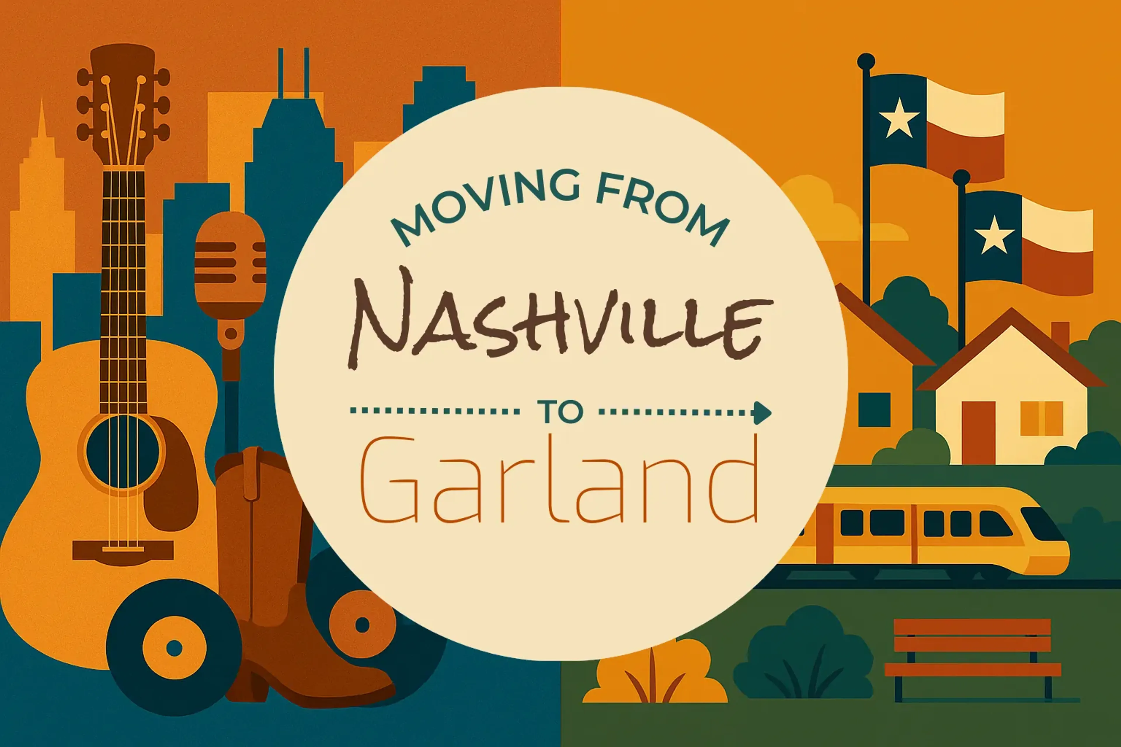 Side-by-side comparison of Nashville to Garland moving companies