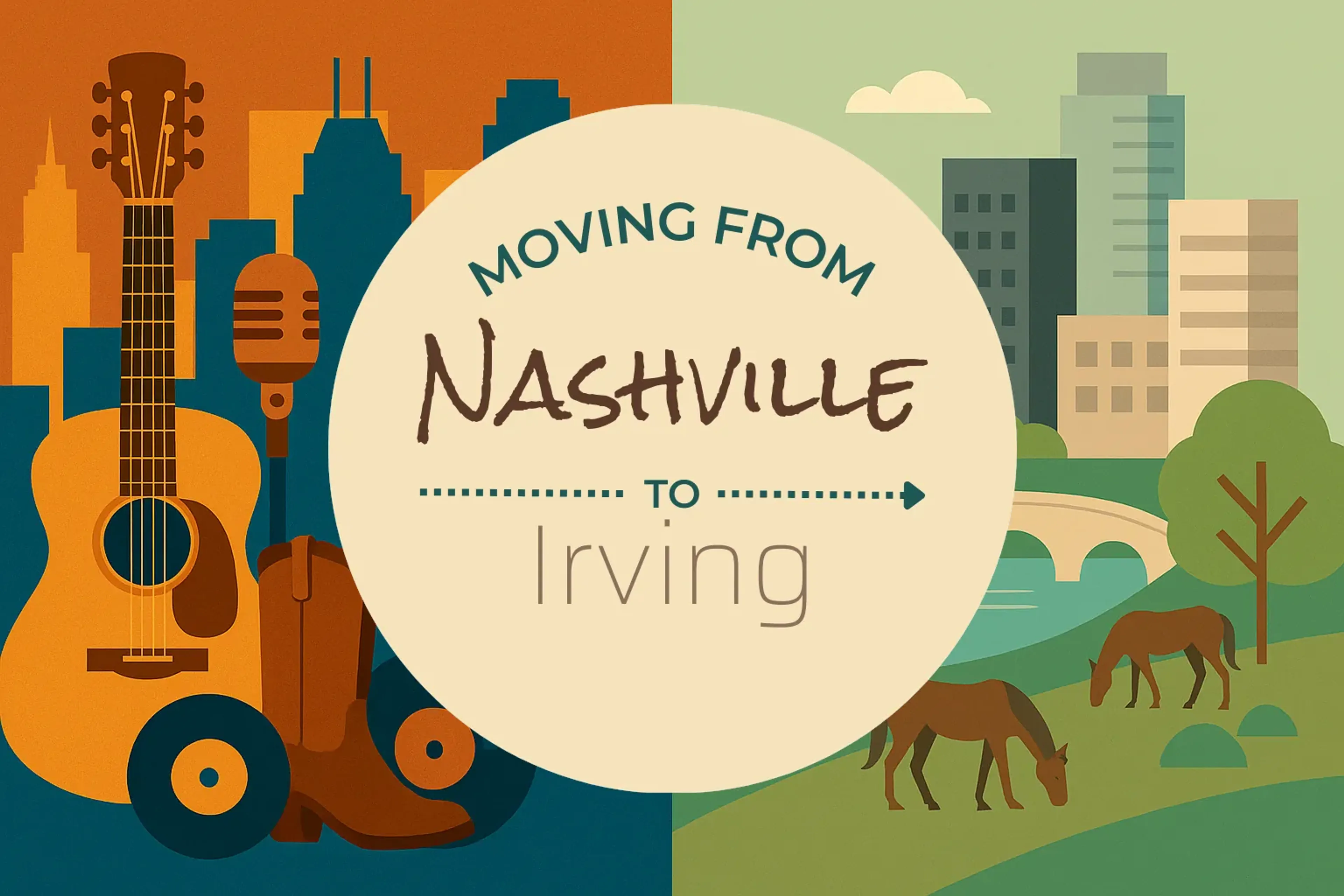 Side-by-side comparison of Nashville to Irving moving companies