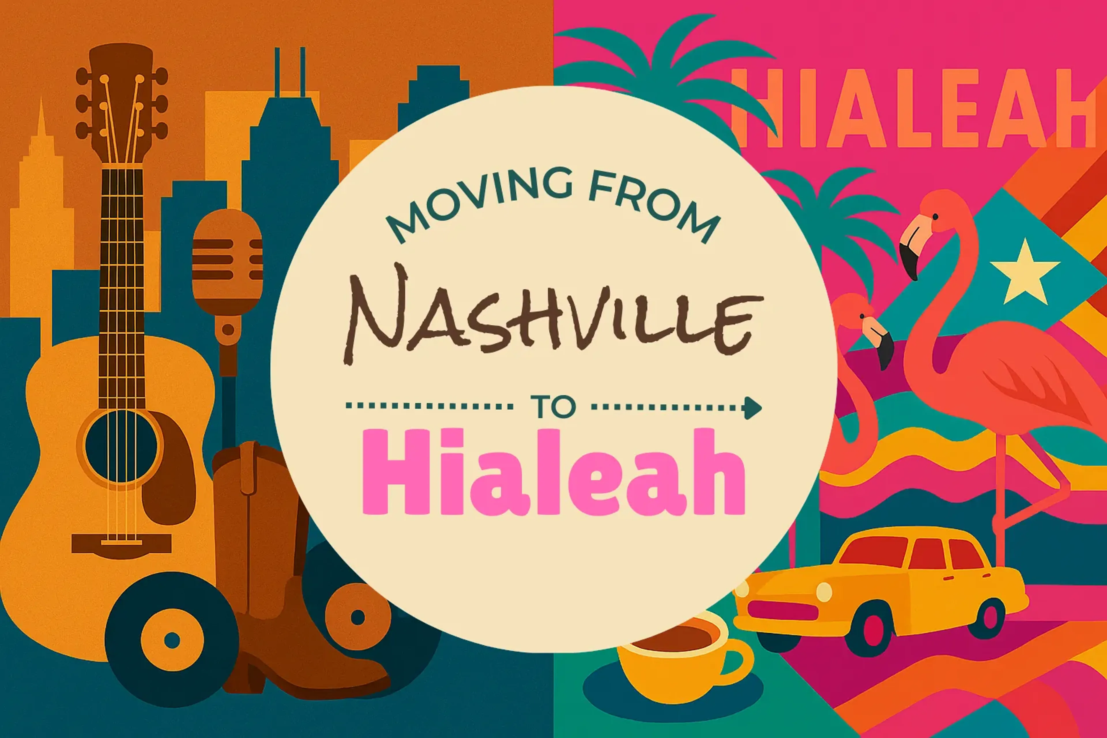 Side-by-side comparison of Nashville to Hialeah moving companies
