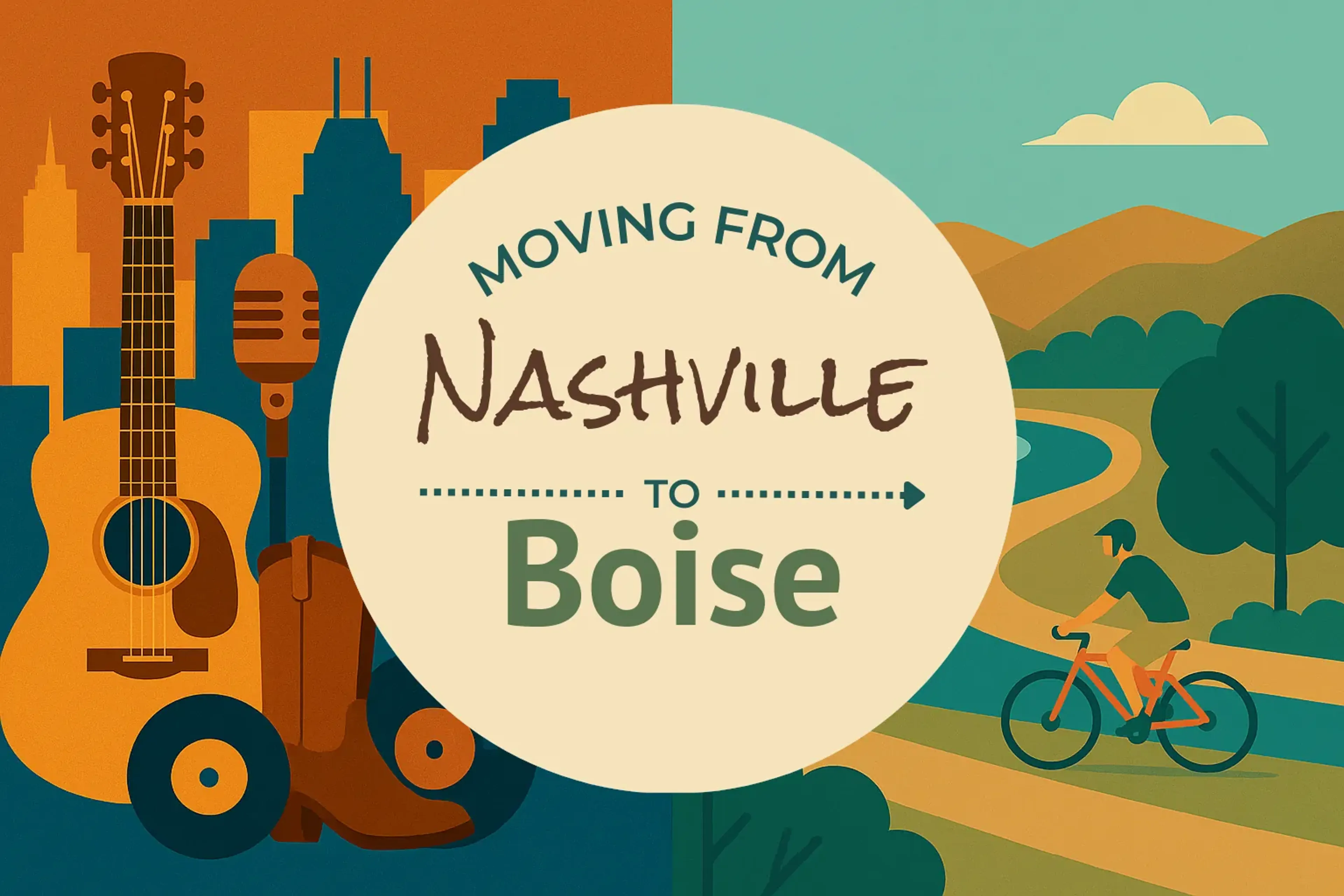 Side-by-side comparison of Nashville to Boise moving companies