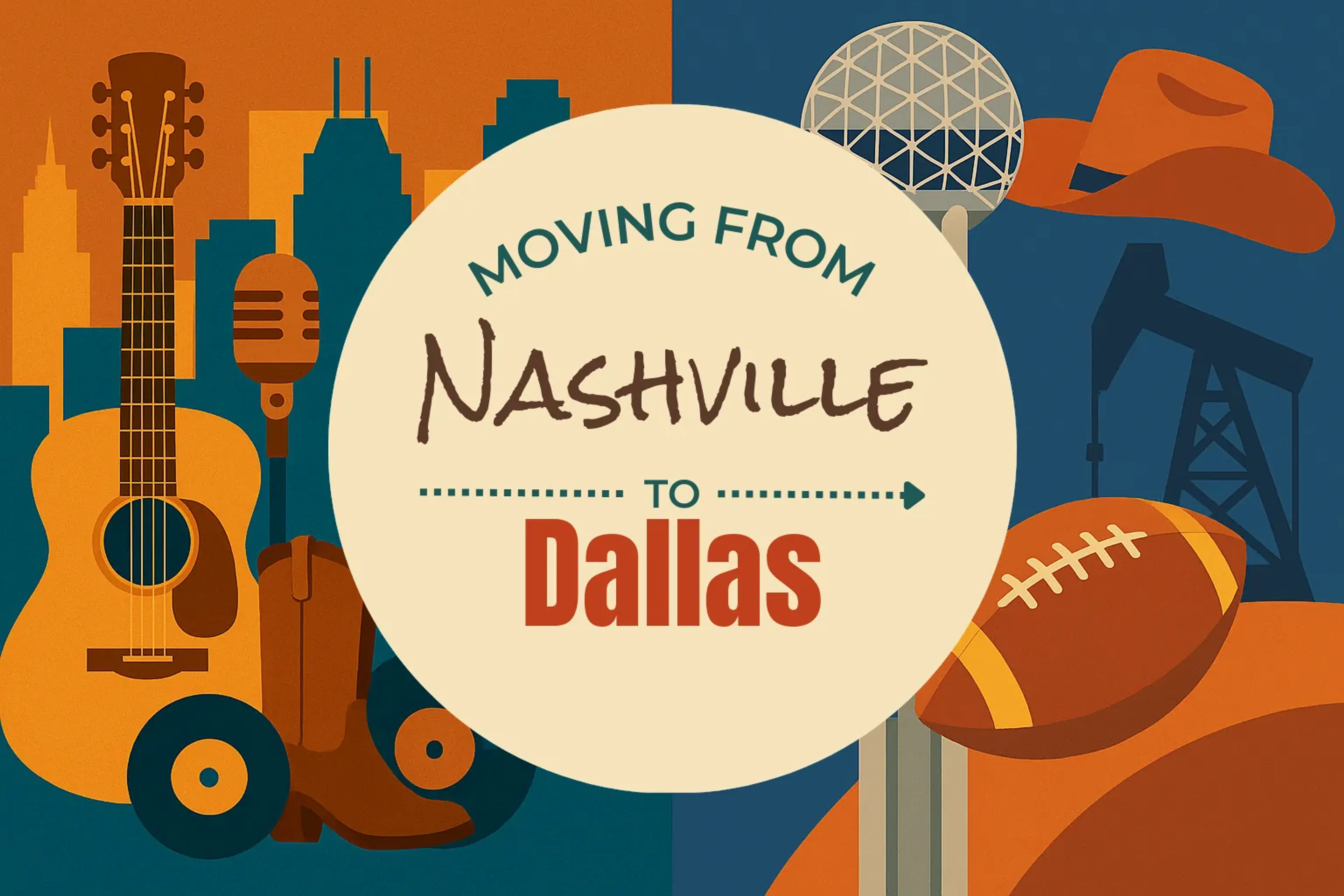 Side-by-side comparison of Nashville to Dallas moving companies