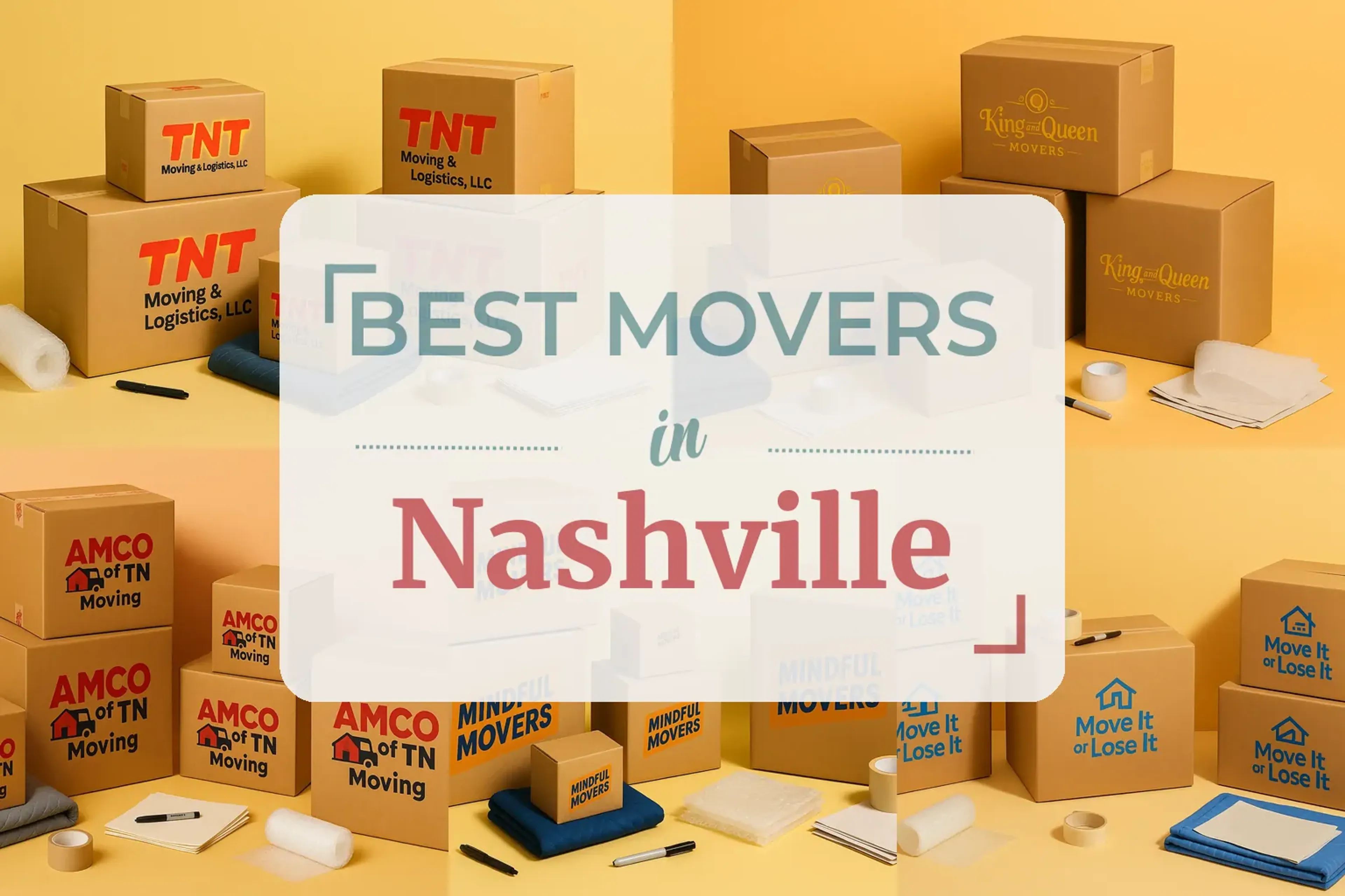 Side-by-side comparison of Nashville moving companies