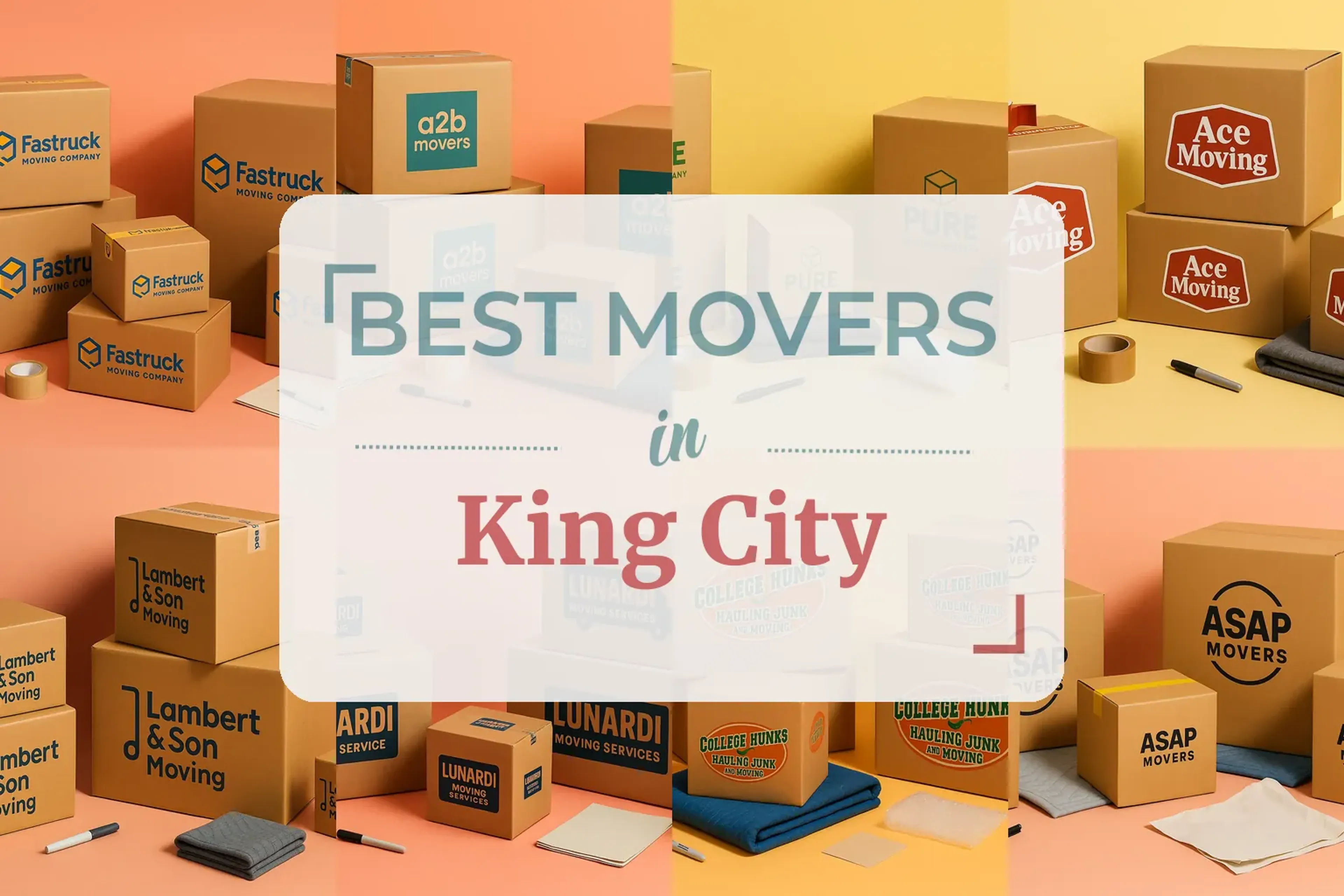 Side-by-side comparison of King City moving companies