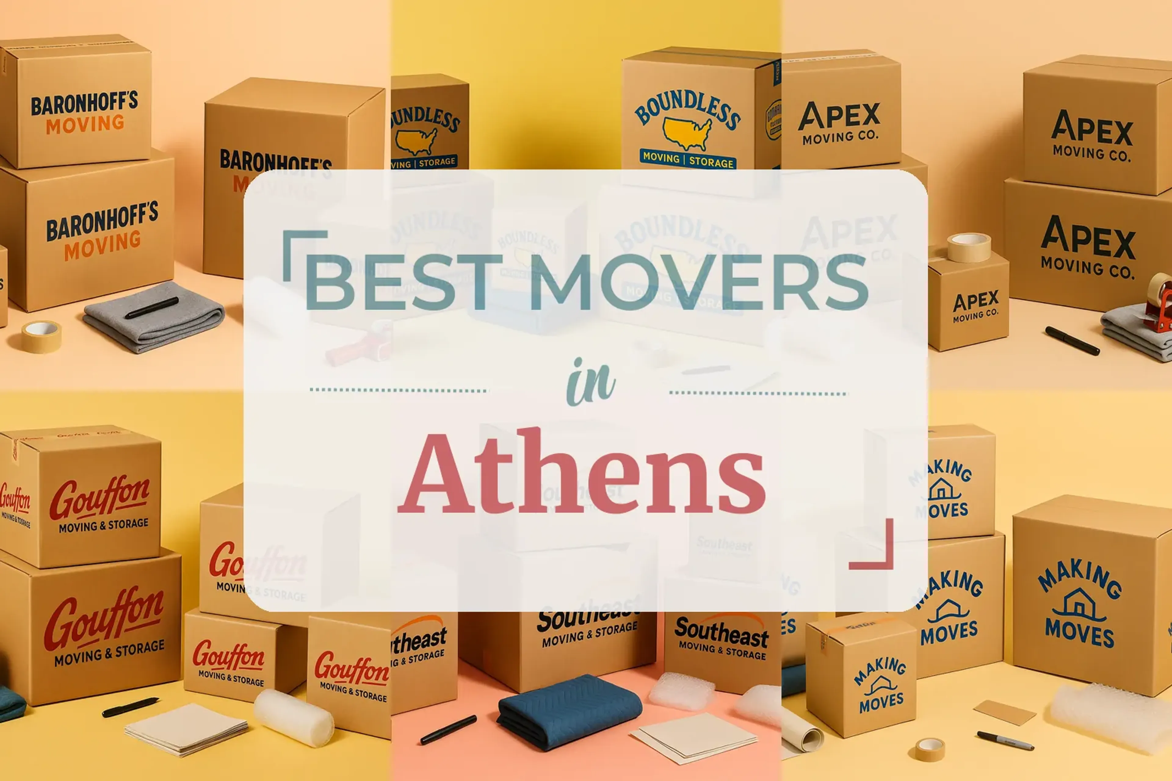 Side-by-side comparison of Athens moving companies