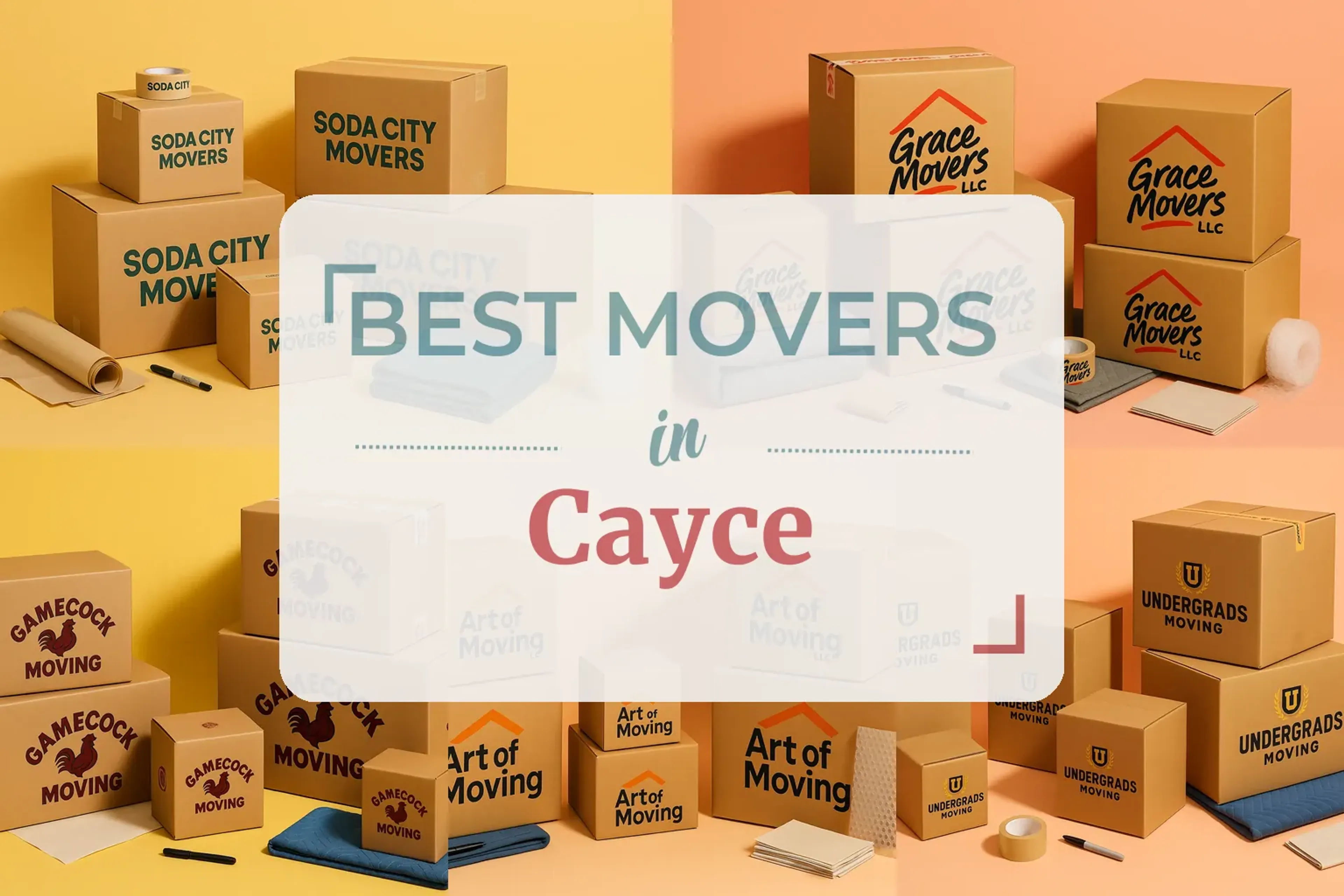Side-by-side comparison of Cayce moving companies