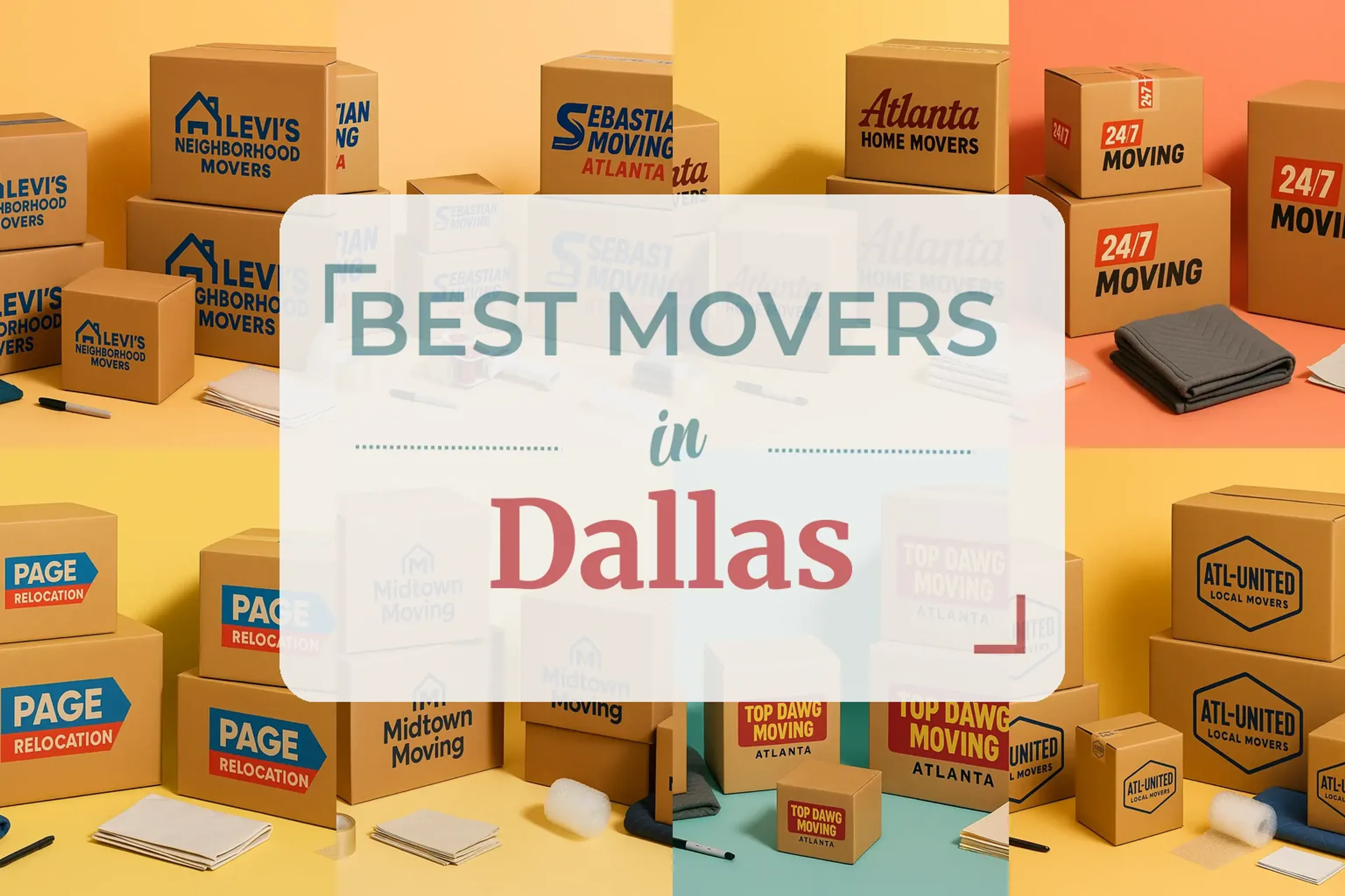Side-by-side comparison of Dallas moving companies