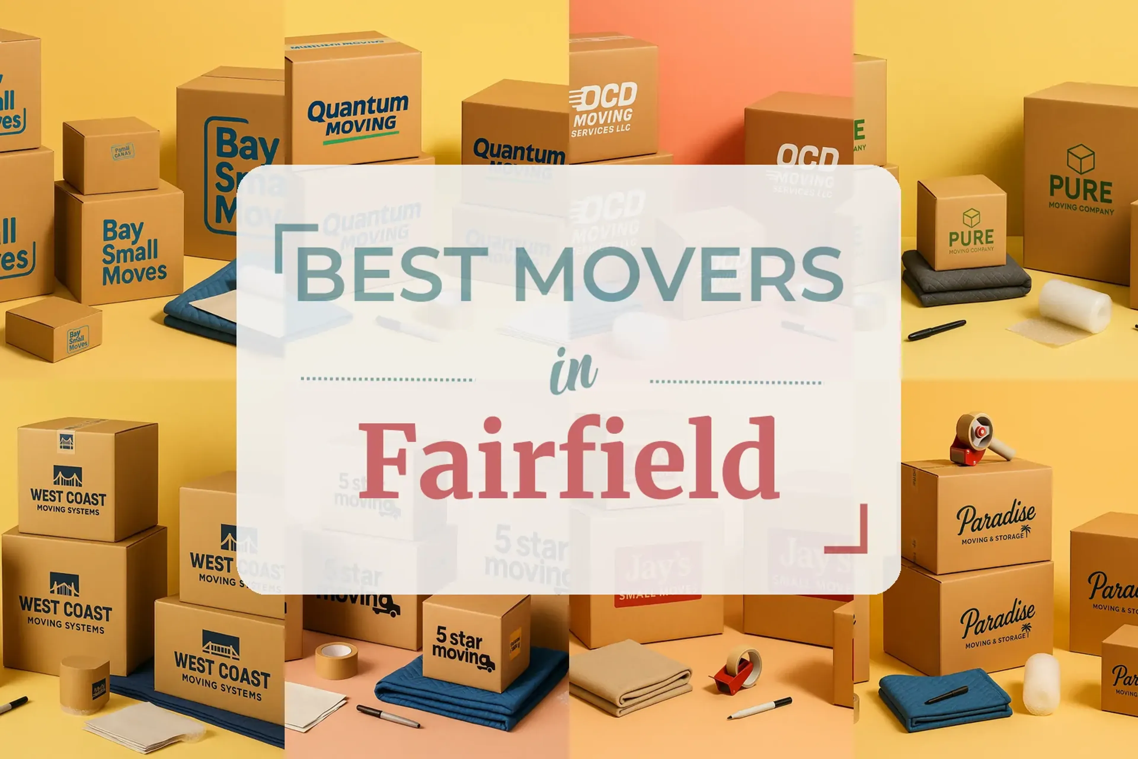 Side-by-side comparison of Fairfield moving companies