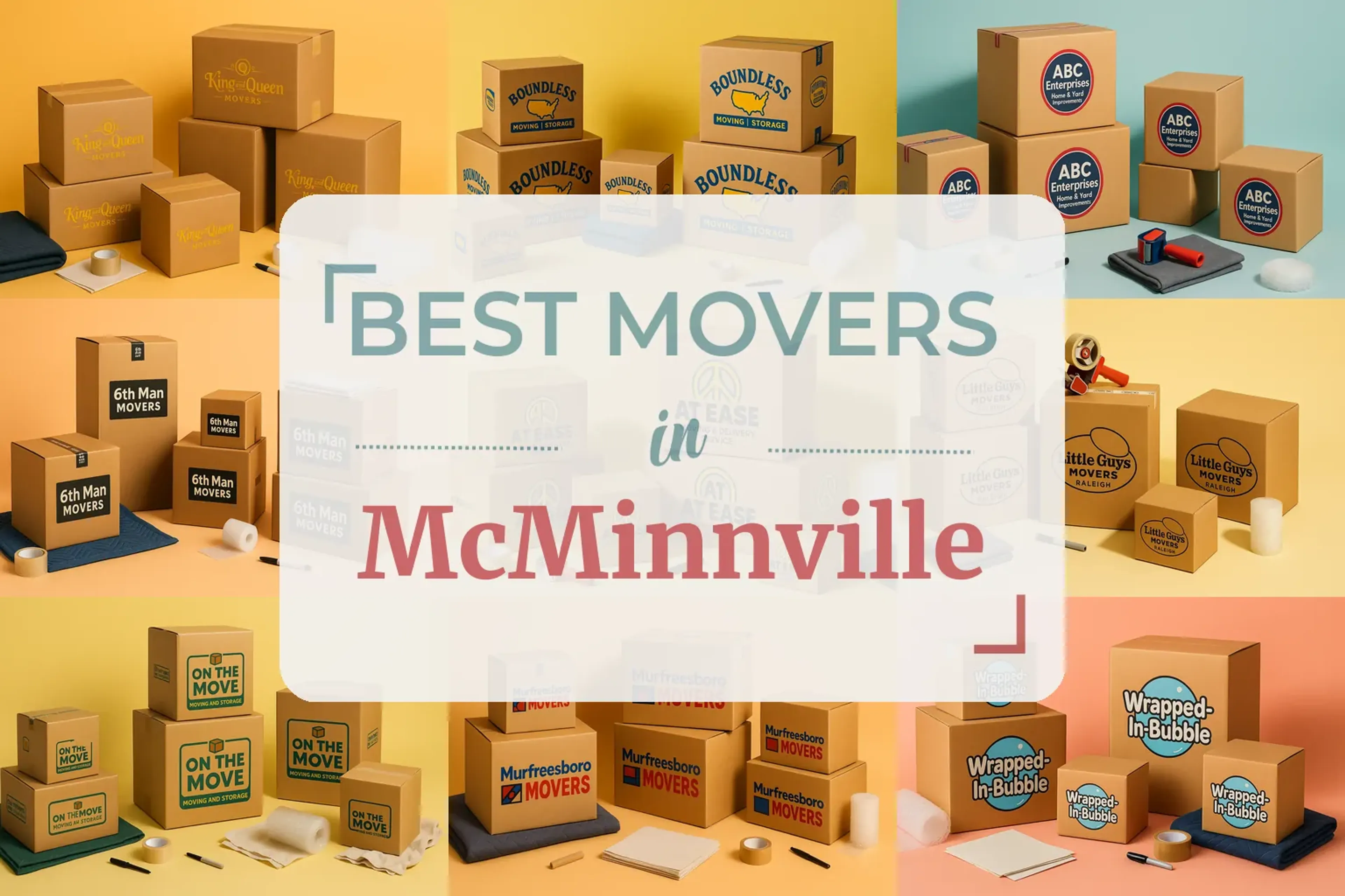 Side-by-side comparison of McMinnville moving companies