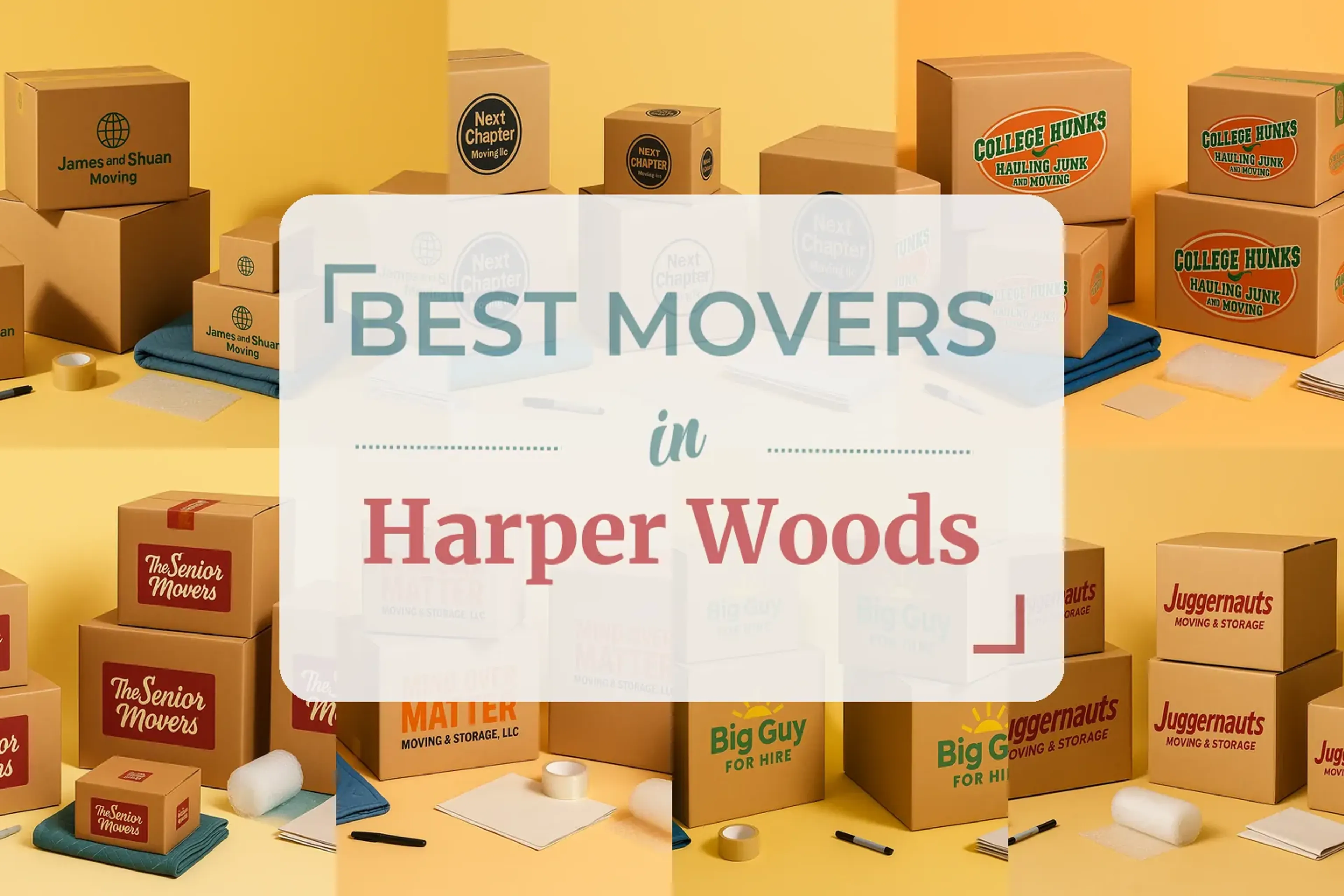 Side-by-side comparison of Harper Woods moving companies