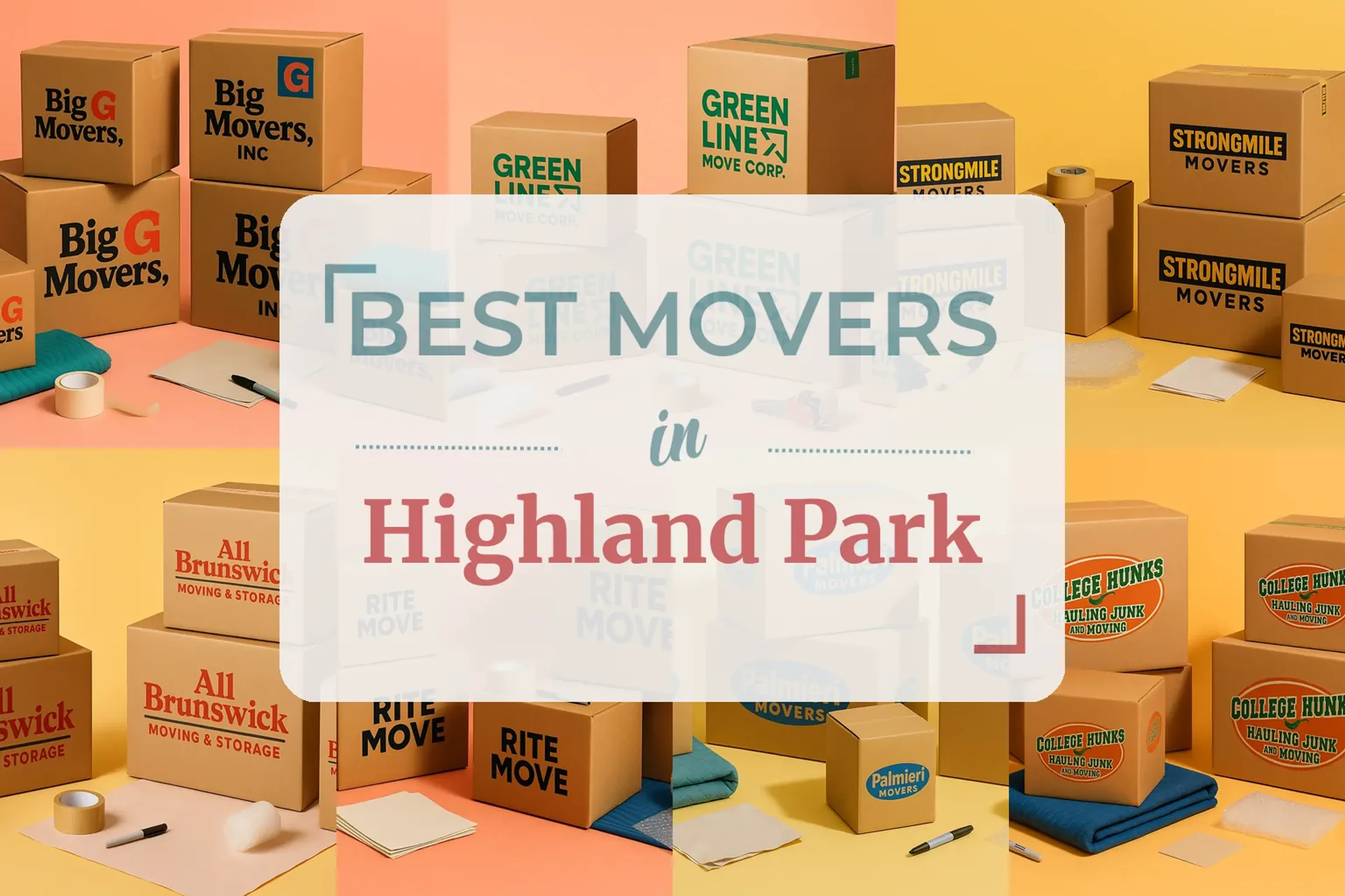 Side-by-side comparison of Highland Park moving companies