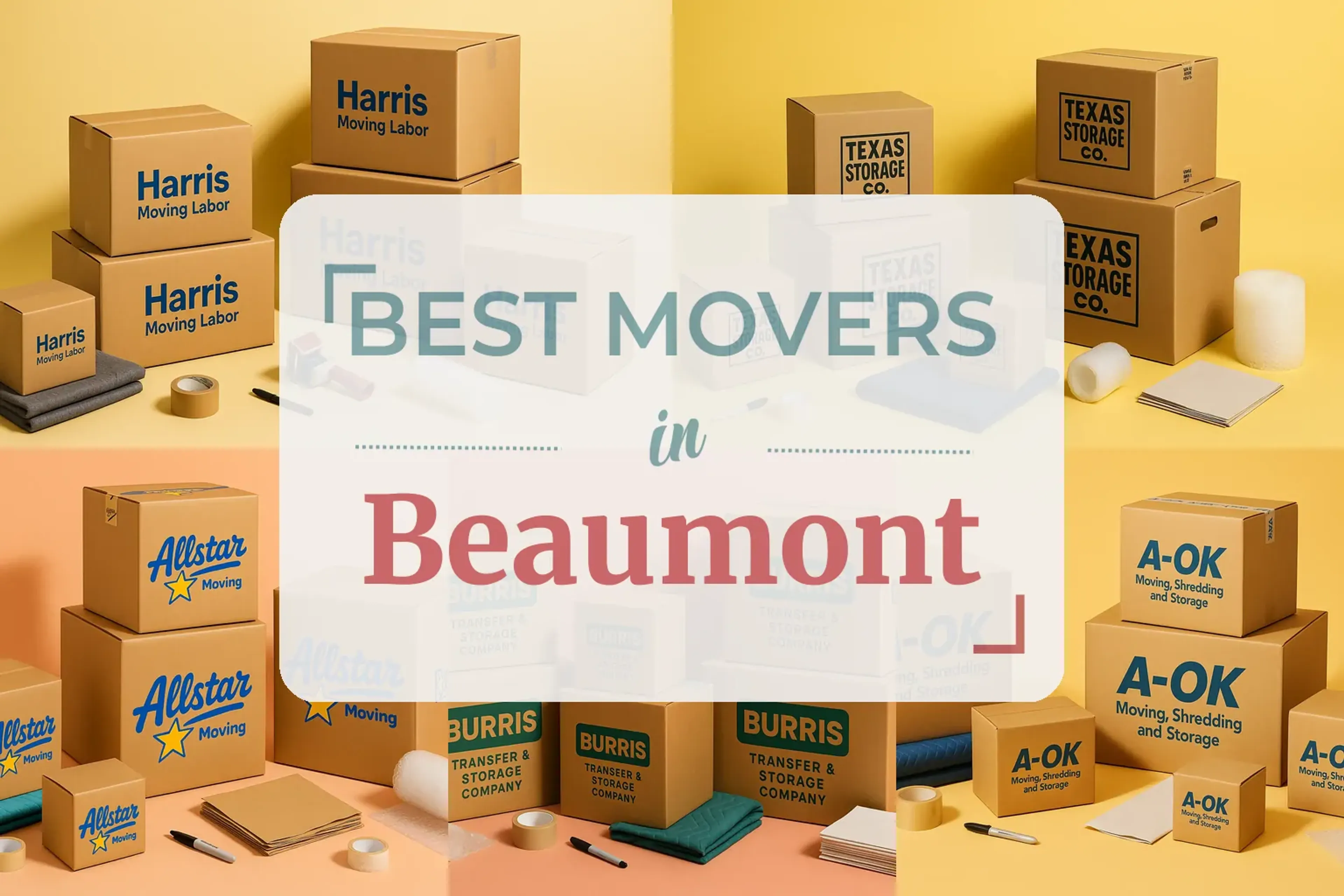 Side-by-side comparison of Beaumont moving companies