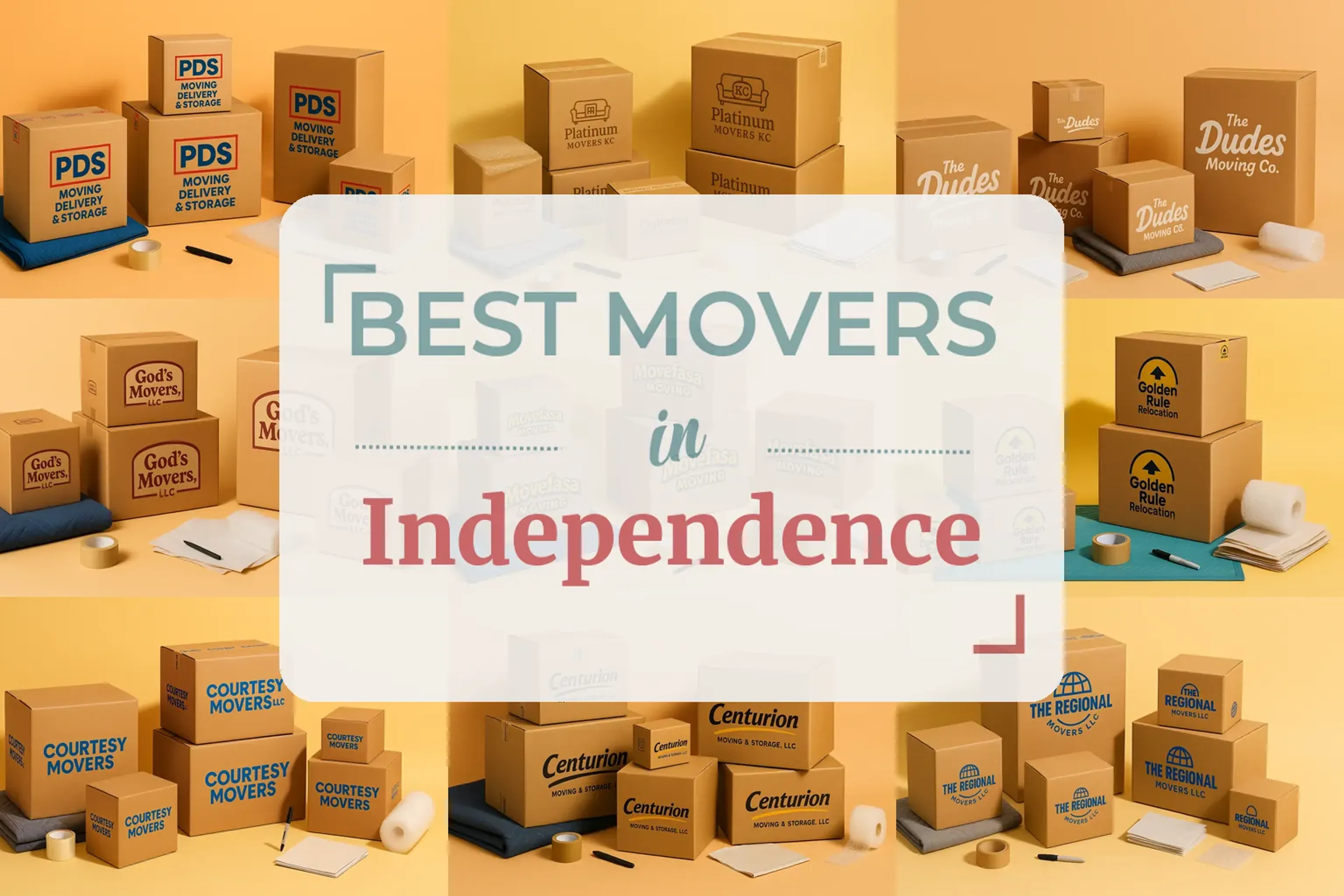 Side-by-side comparison of Independence moving companies