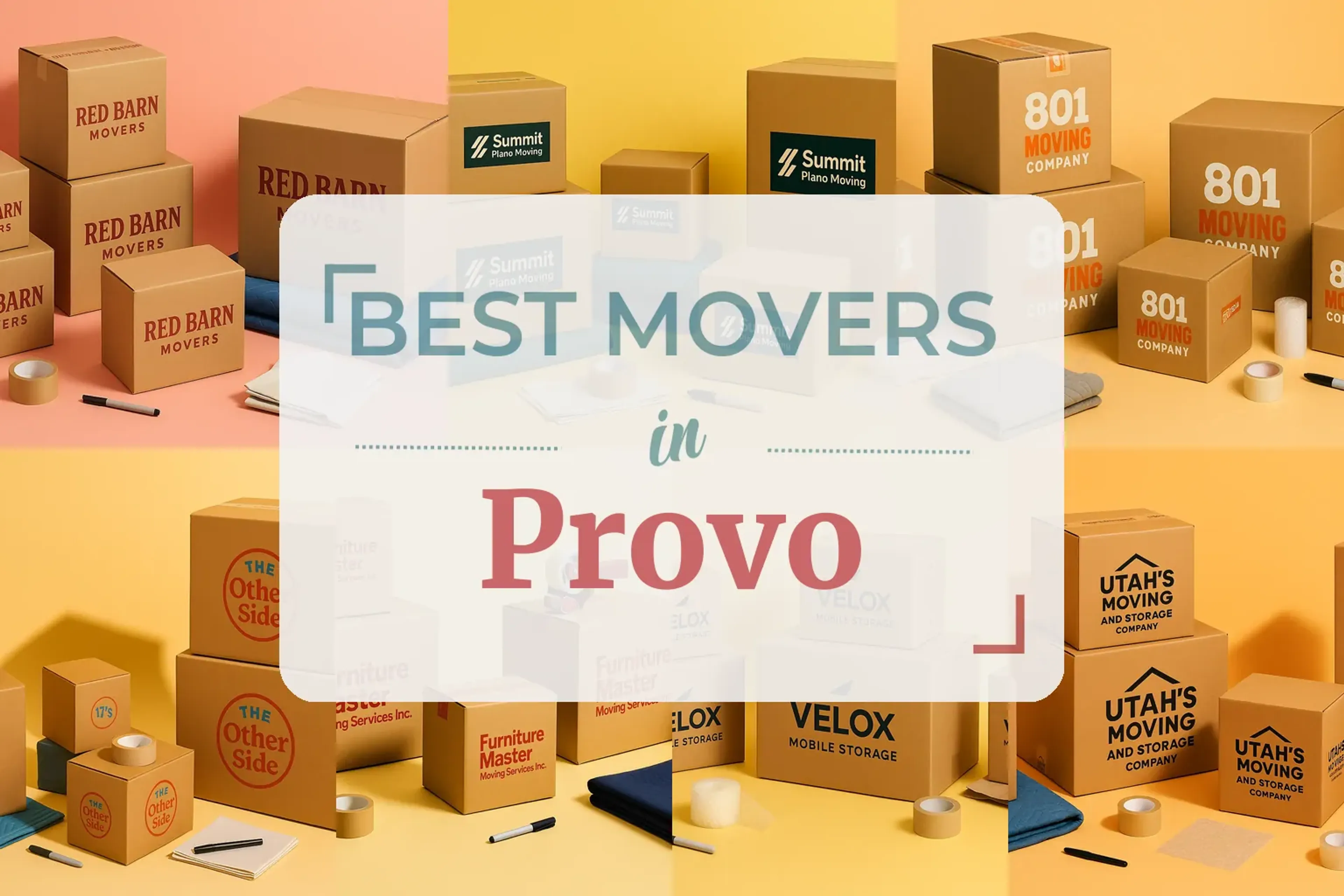Side-by-side comparison of Provo moving companies