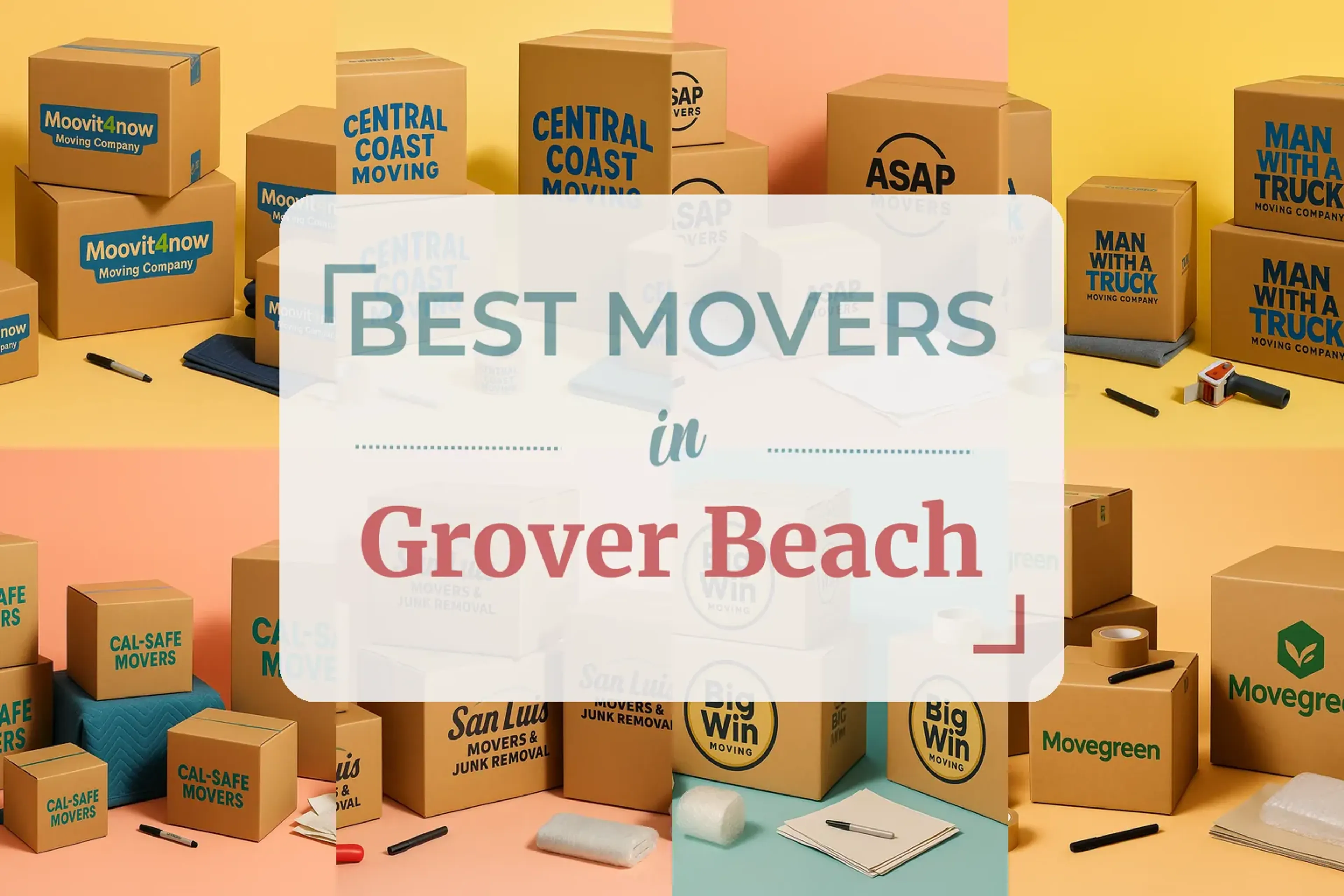 Side-by-side comparison of Grover Beach moving companies