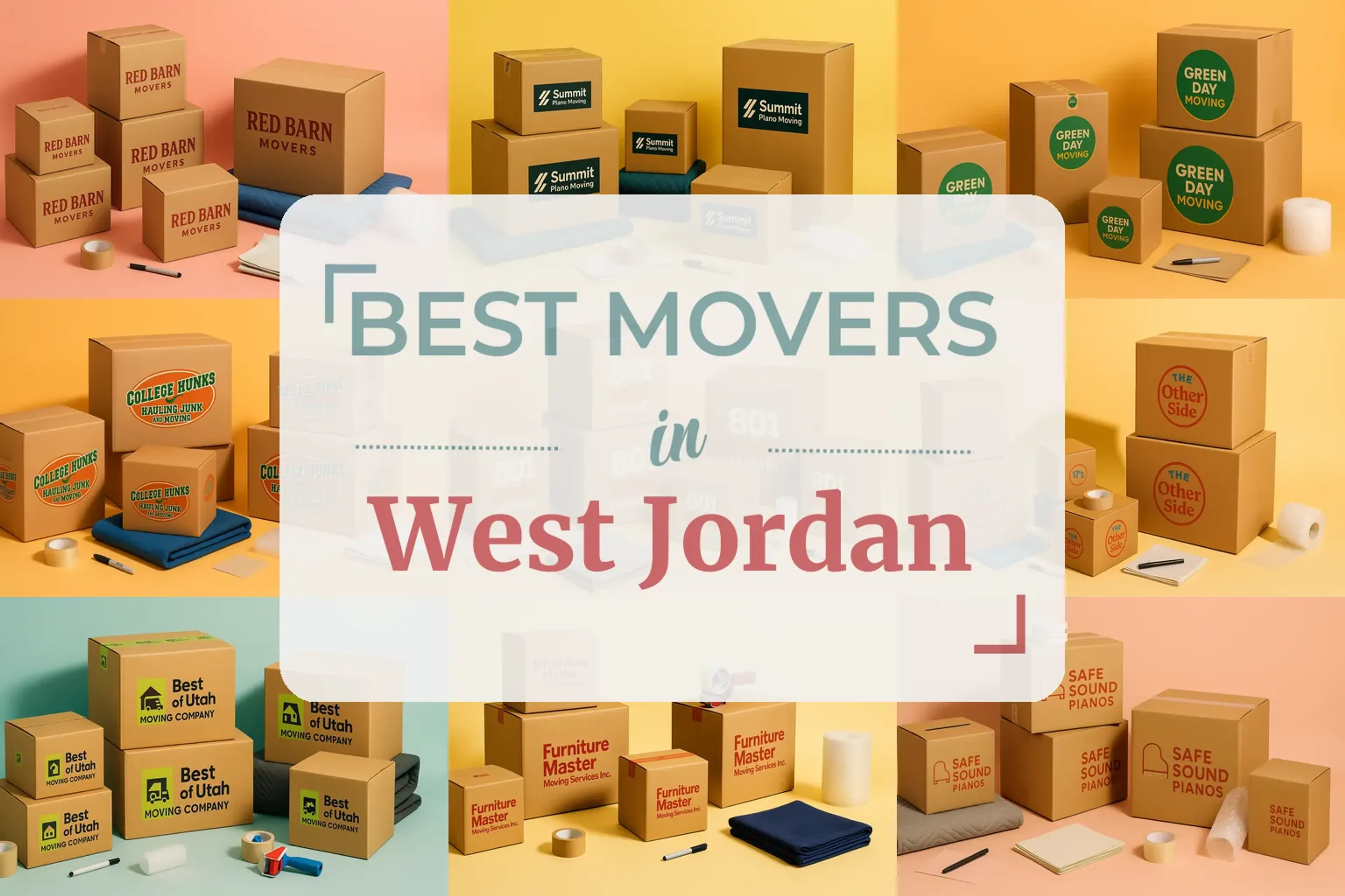 Side-by-side comparison of West Jordan moving companies