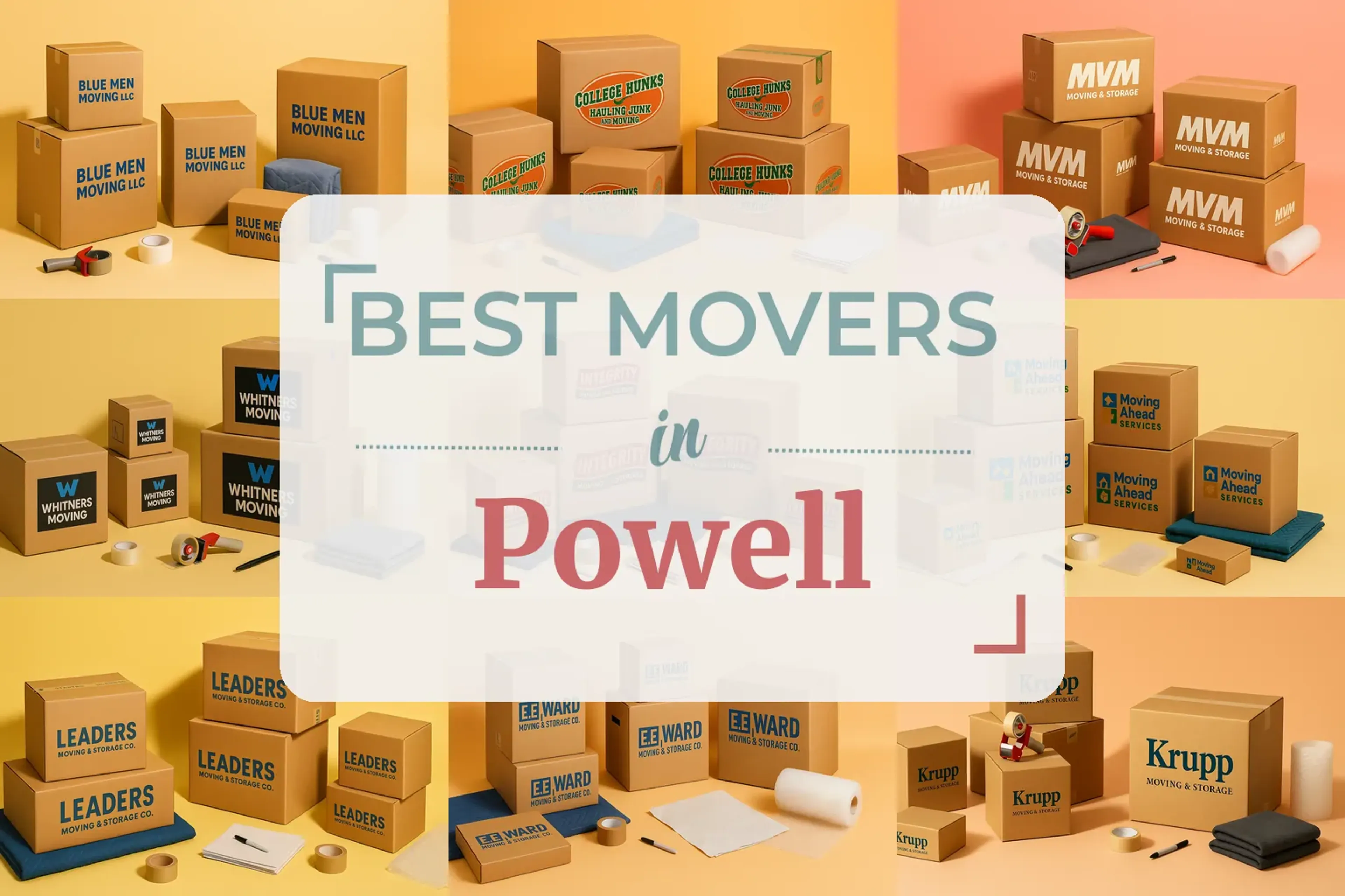 Side-by-side comparison of Powell moving companies