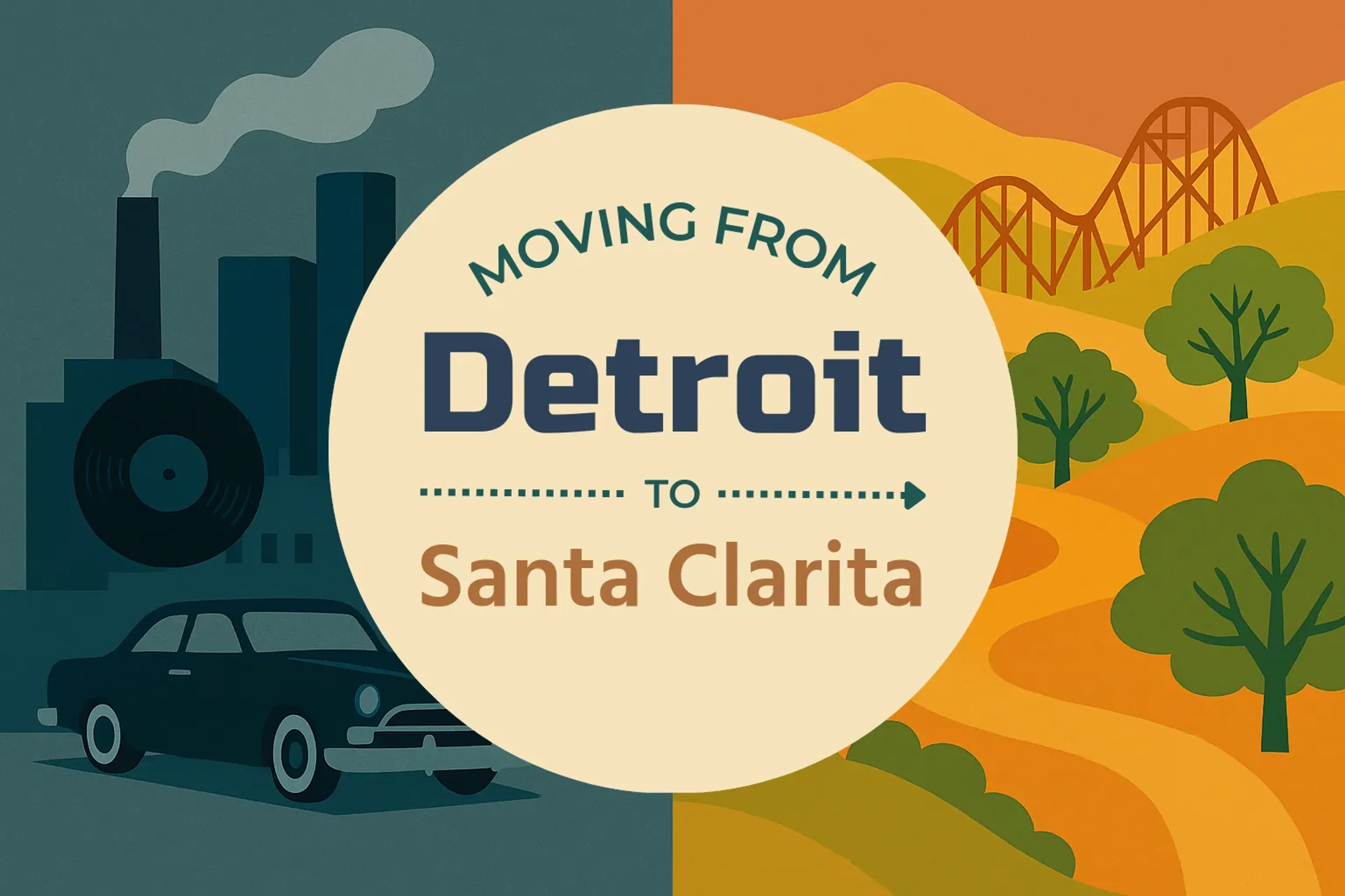Side-by-side comparison of Detroit to Santa Clarita moving companies