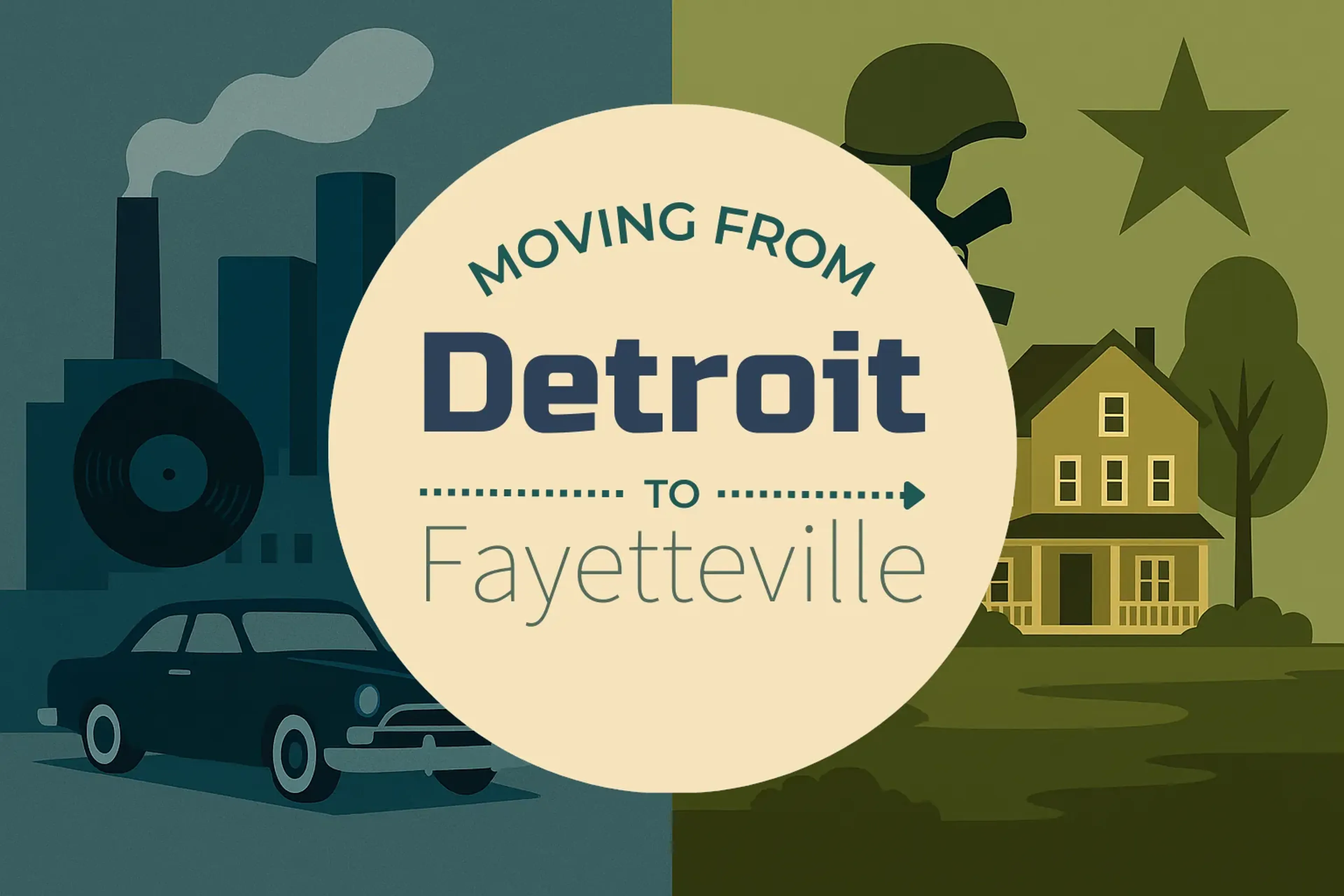 Side-by-side comparison of Detroit to Fayetteville moving companies