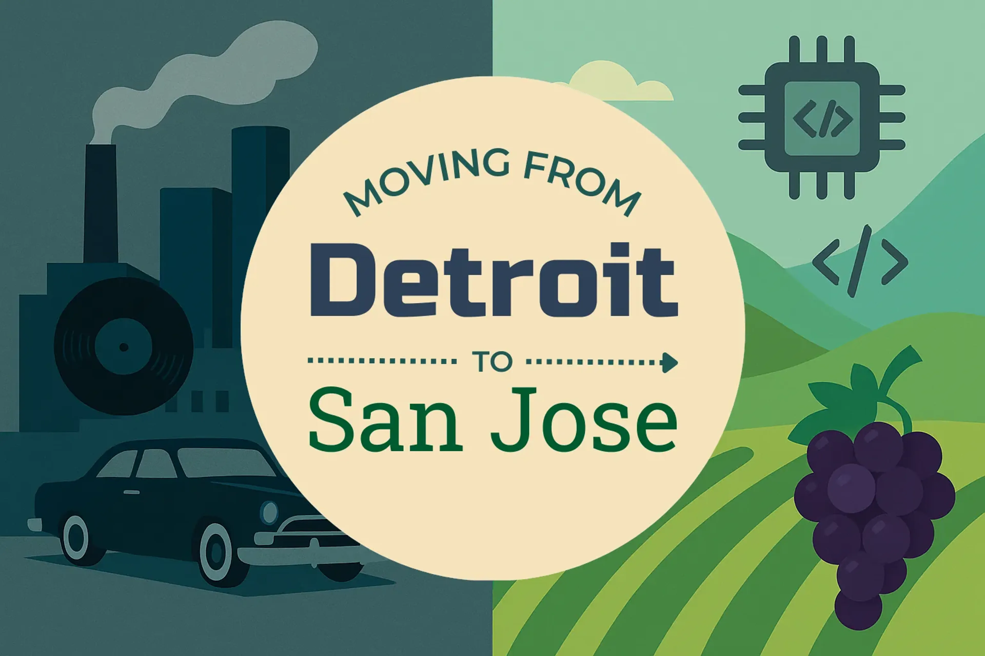 Side-by-side comparison of Detroit to San Jose moving companies