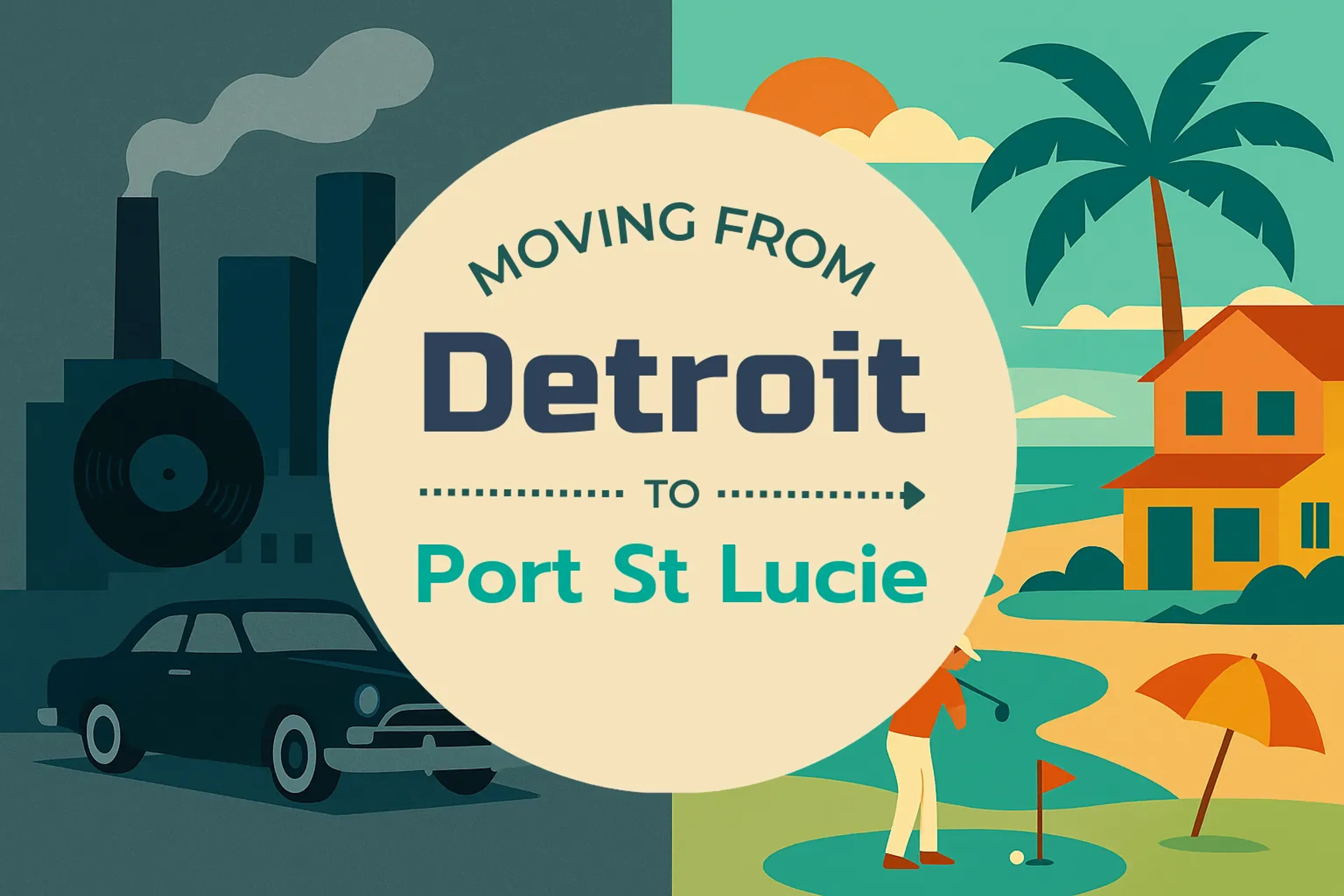 Side-by-side comparison of Detroit to Port St. Lucie moving companies