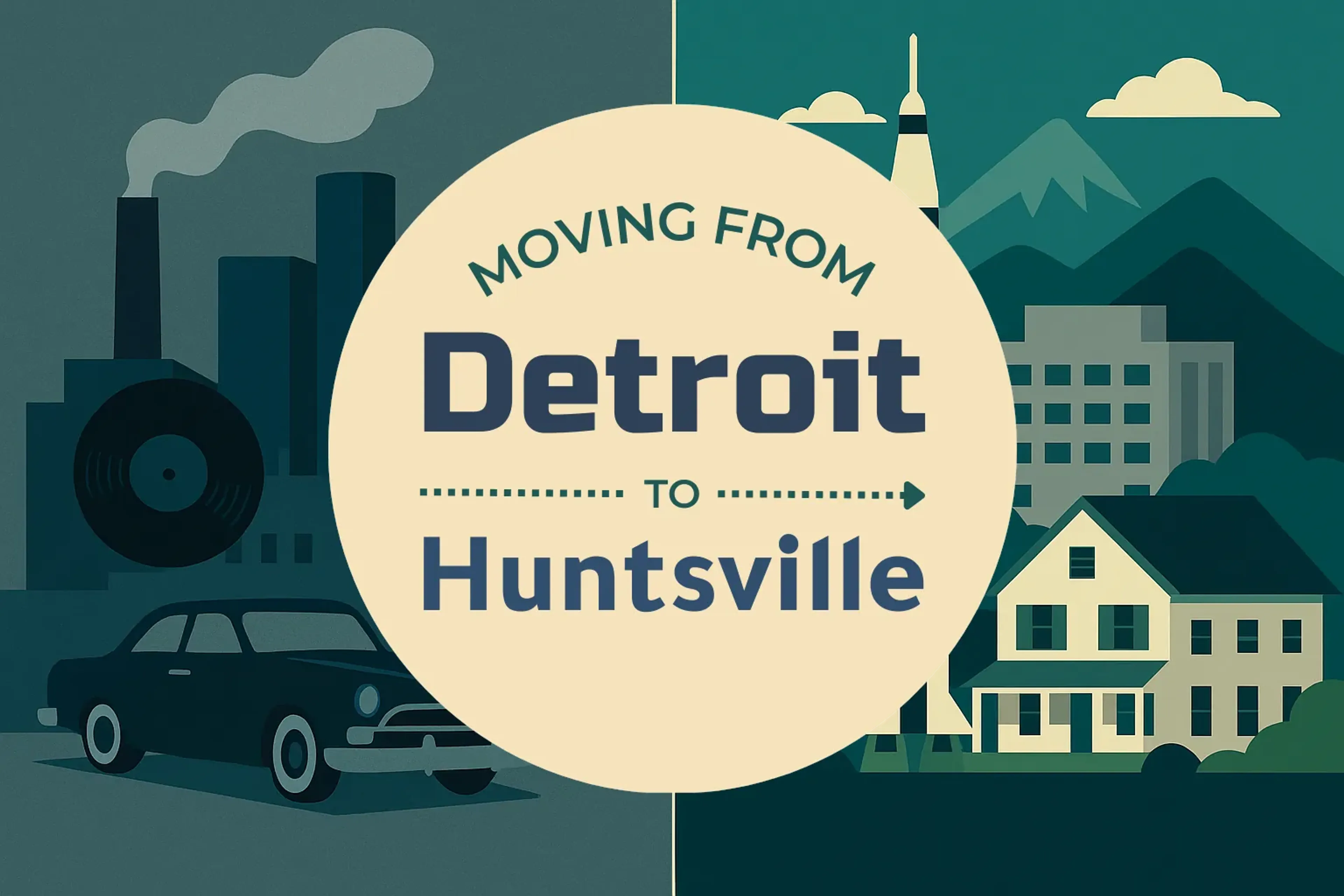 Side-by-side comparison of Detroit to Huntsville moving companies