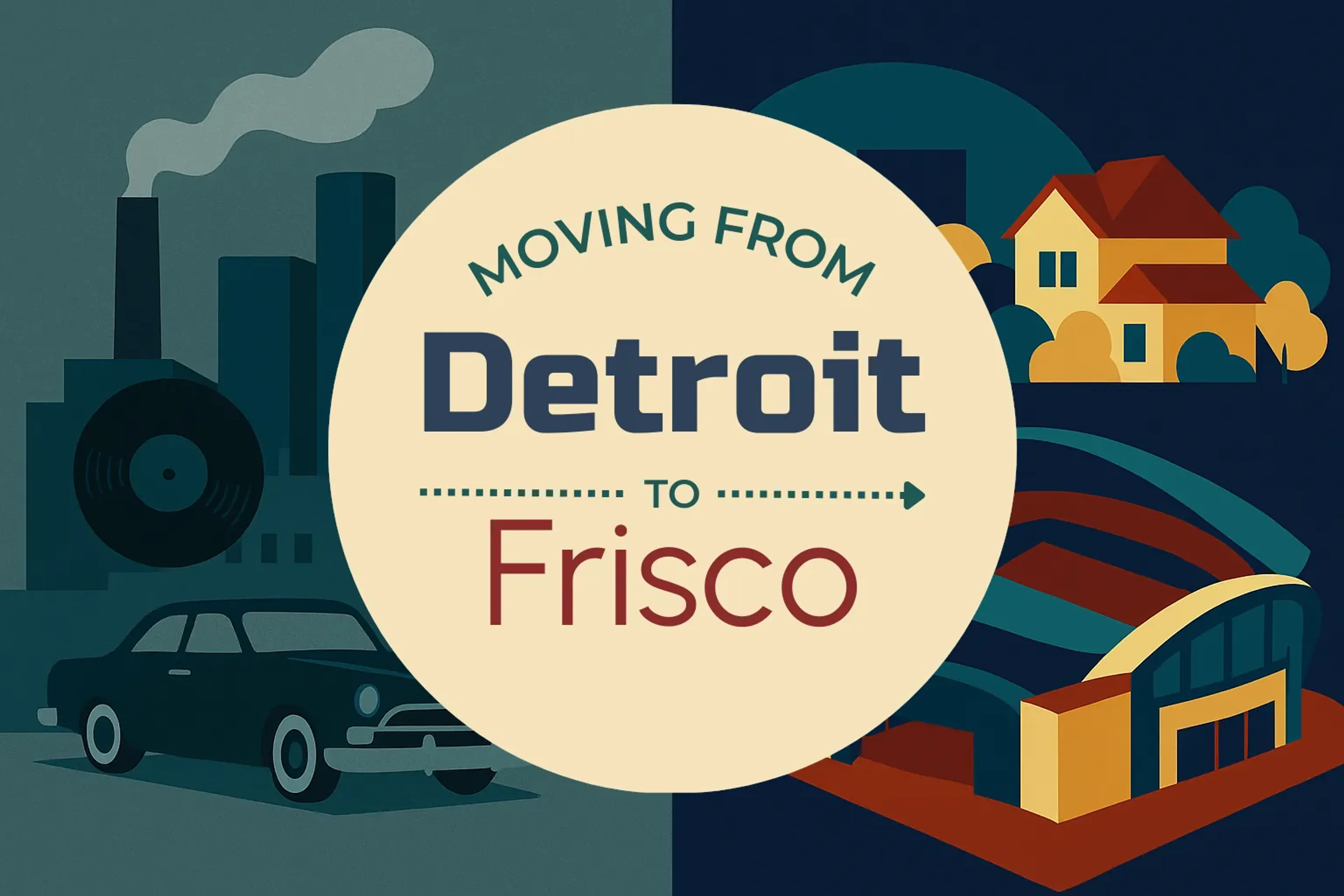 Side-by-side comparison of Detroit to Frisco moving companies