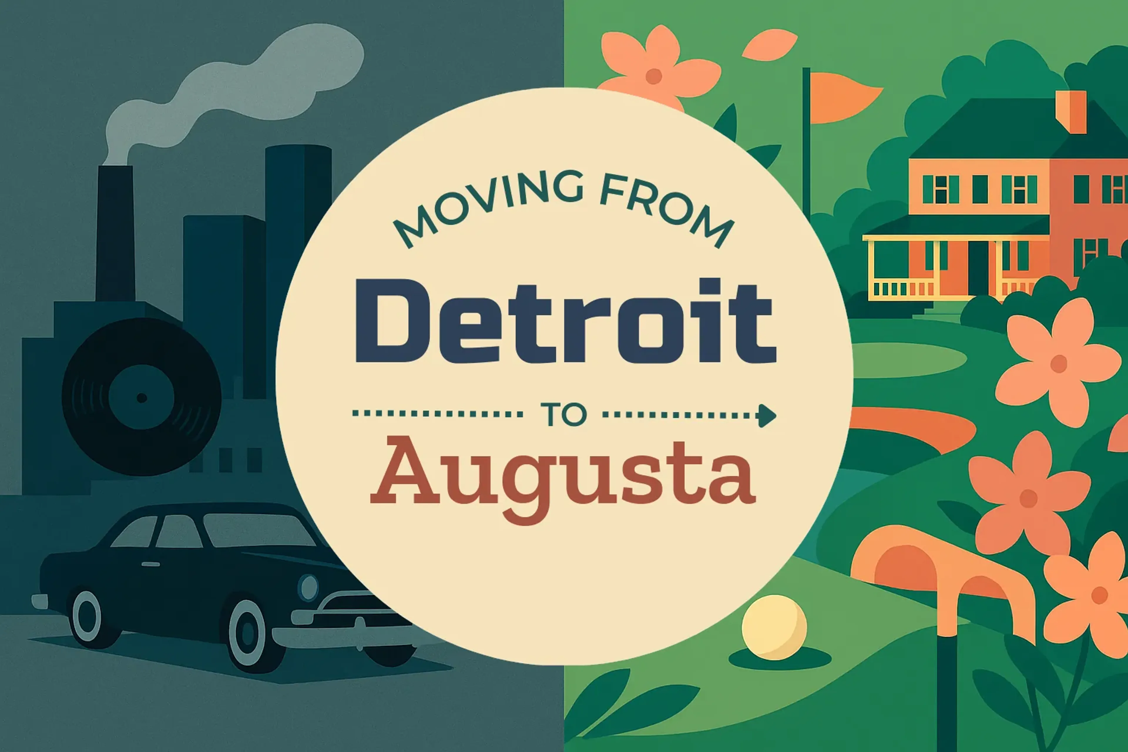 Side-by-side comparison of Detroit to Augusta moving companies