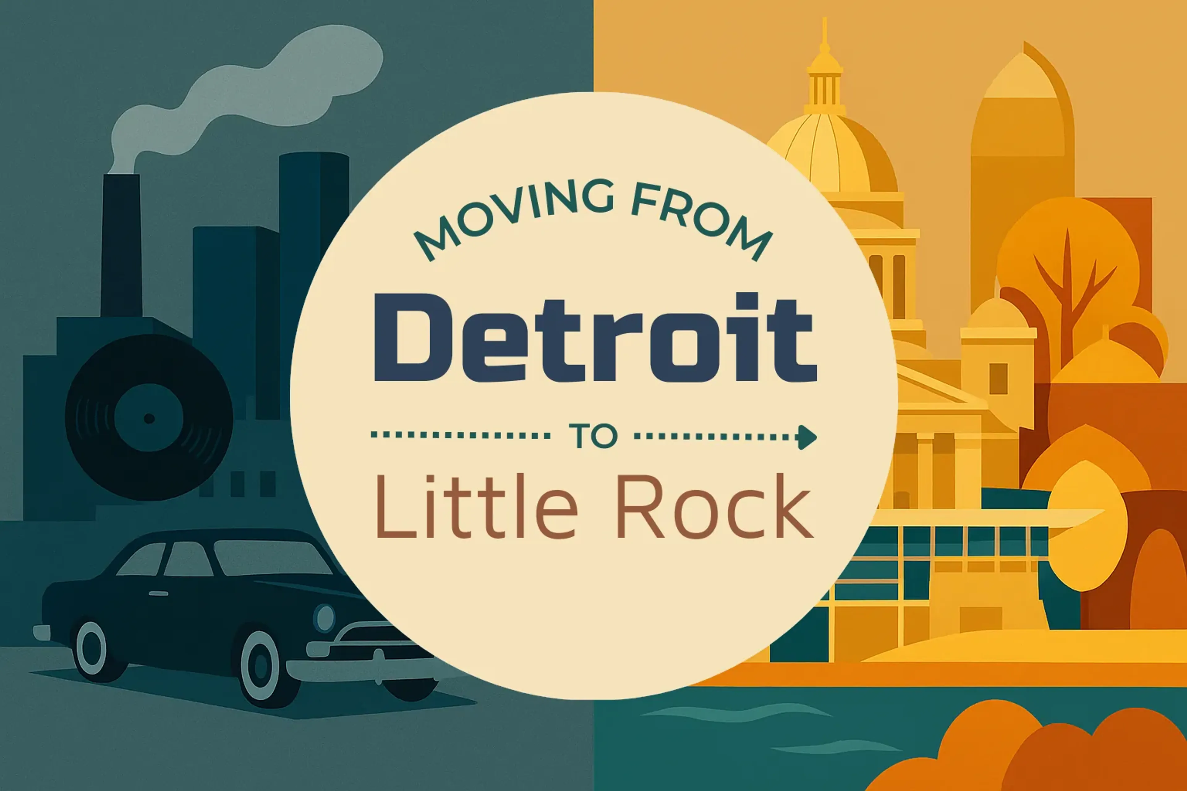 Side-by-side comparison of Detroit to Little Rock moving companies