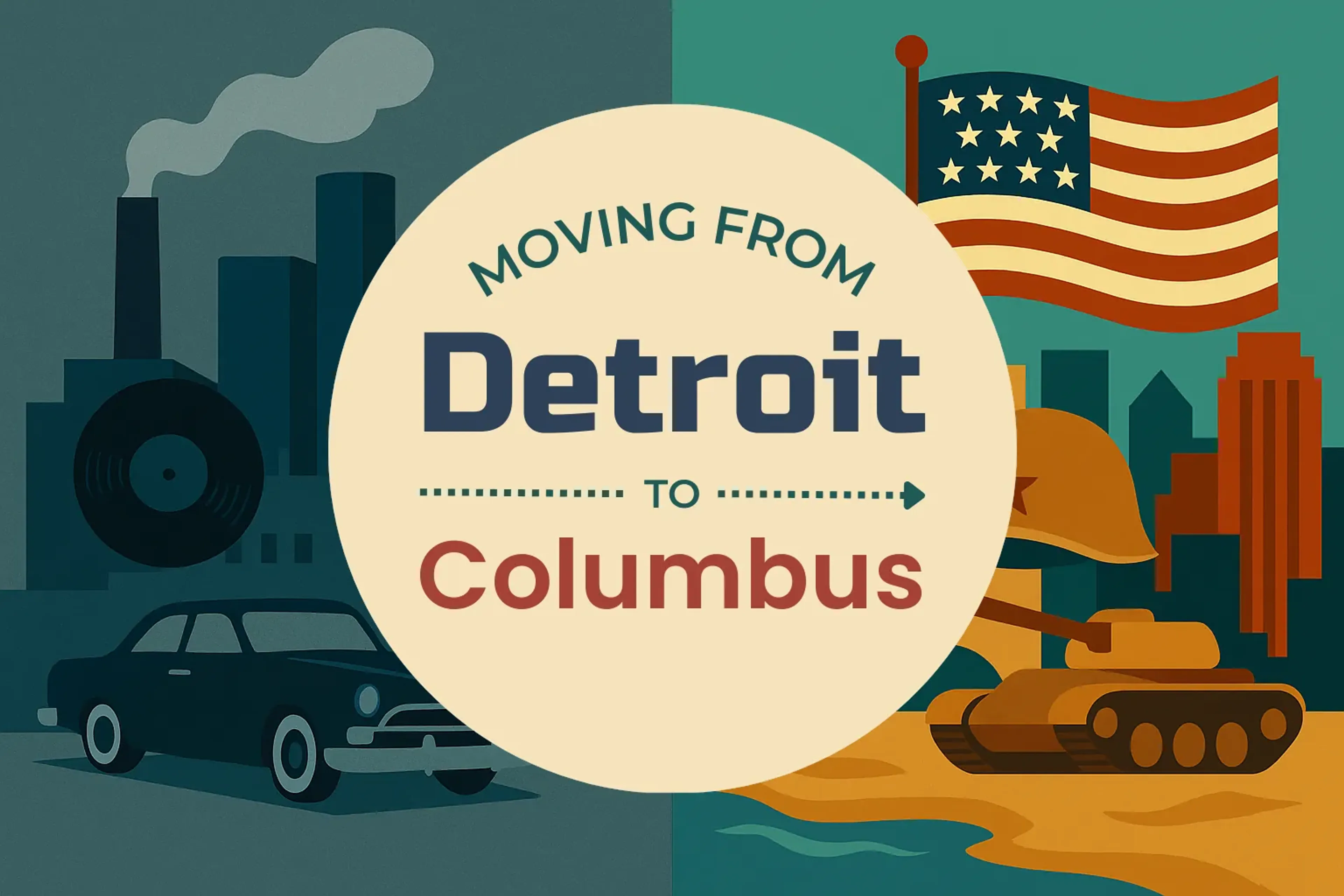 Side-by-side comparison of Detroit to Columbus moving companies